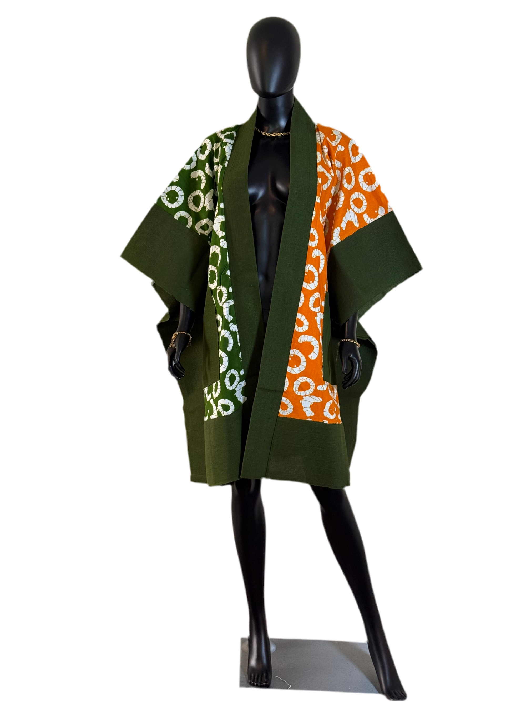 Imade Luxury Asoke and Ankara kimono