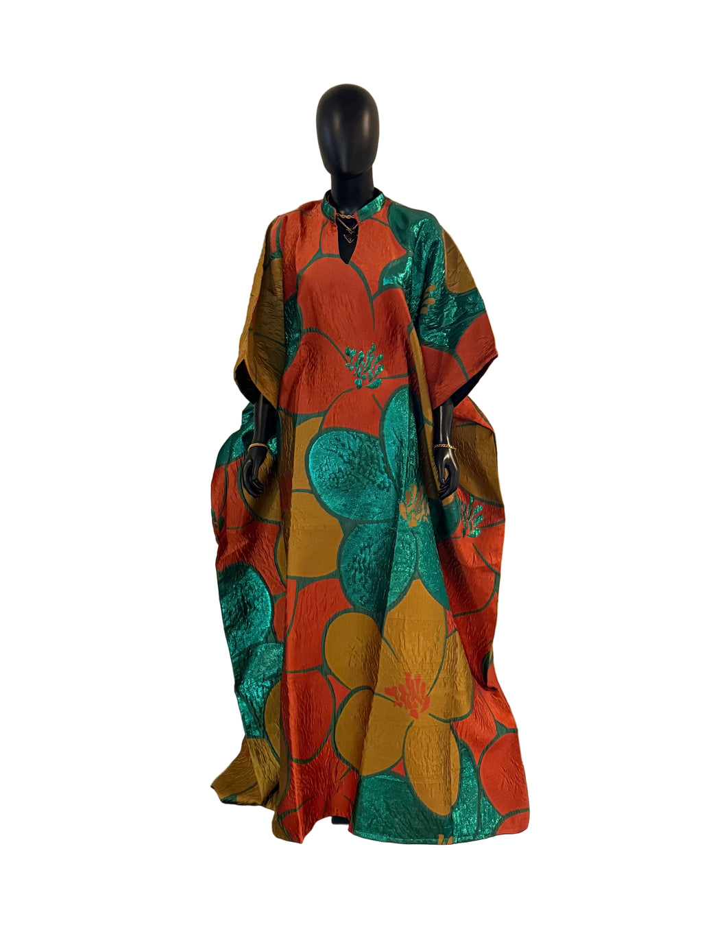 Dela Luxury brocade butterfly Bubu dress