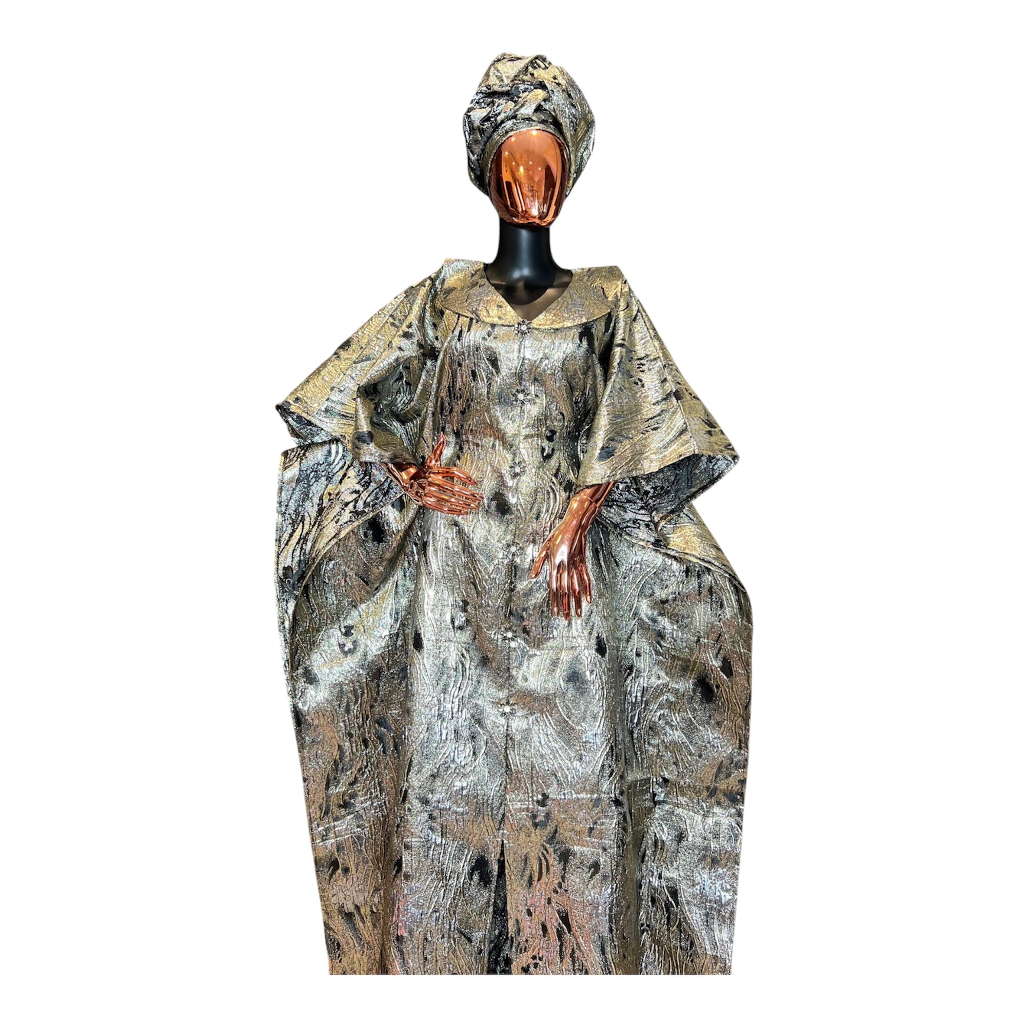 Royal Midnight Luxury Brocade Boubou
