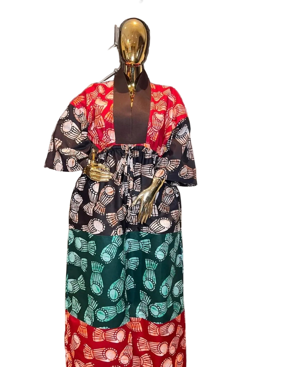 Naana Cotton Ankara  free size dress with ASOKE