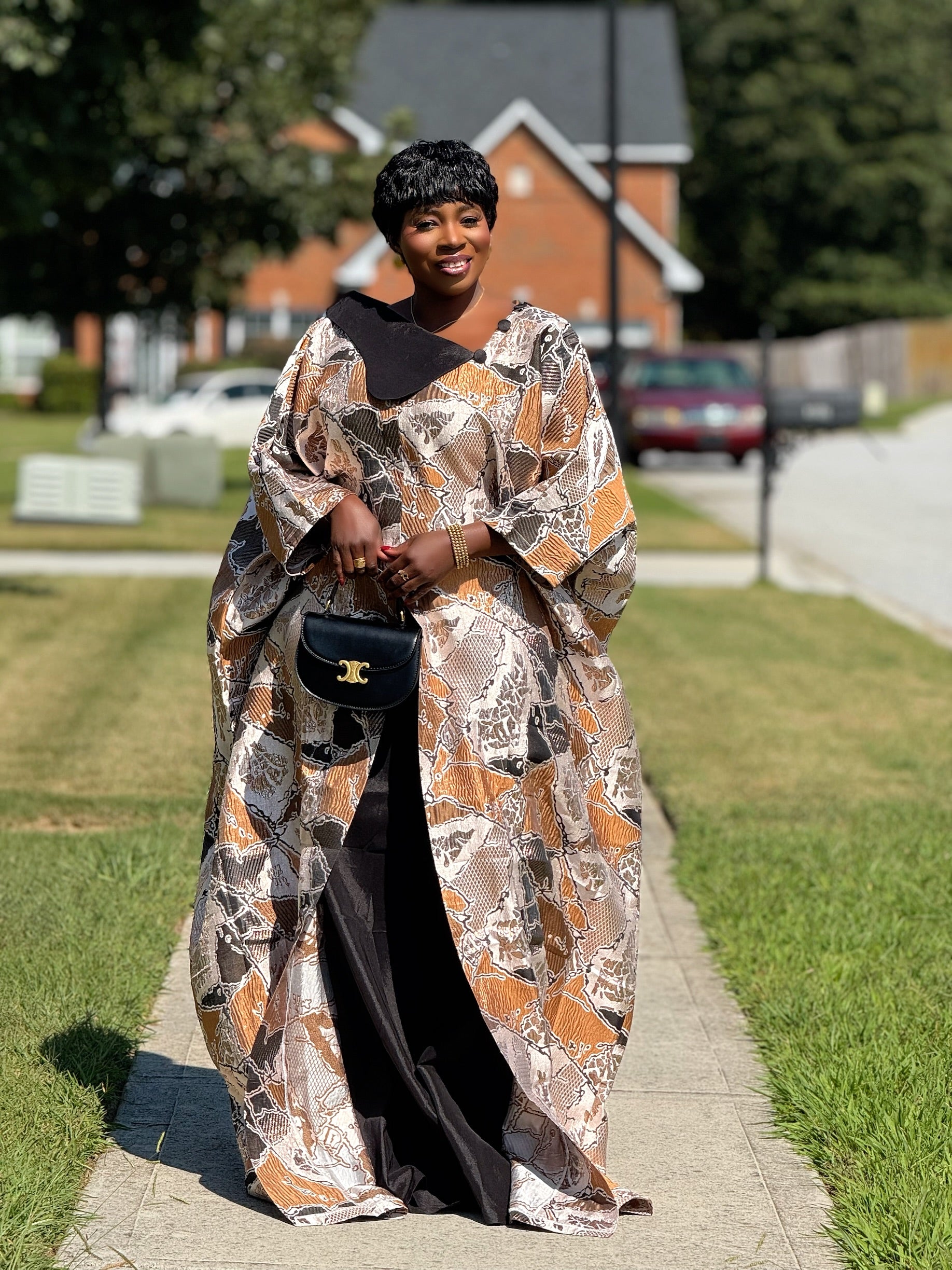 Obianuju Regal Bubu – Brocade & Taffeta Elegance