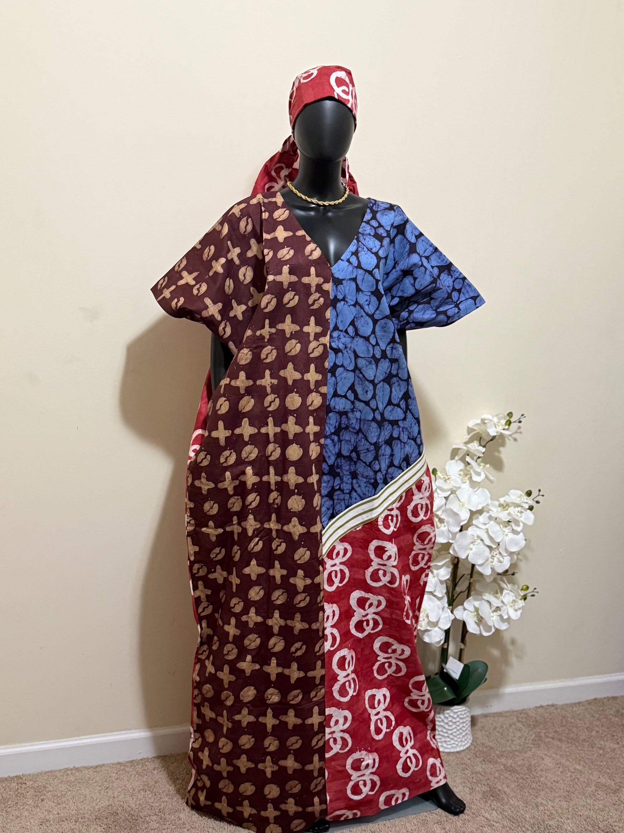Nadia Mixed Adire and ASOKE Bubu dress 0.3