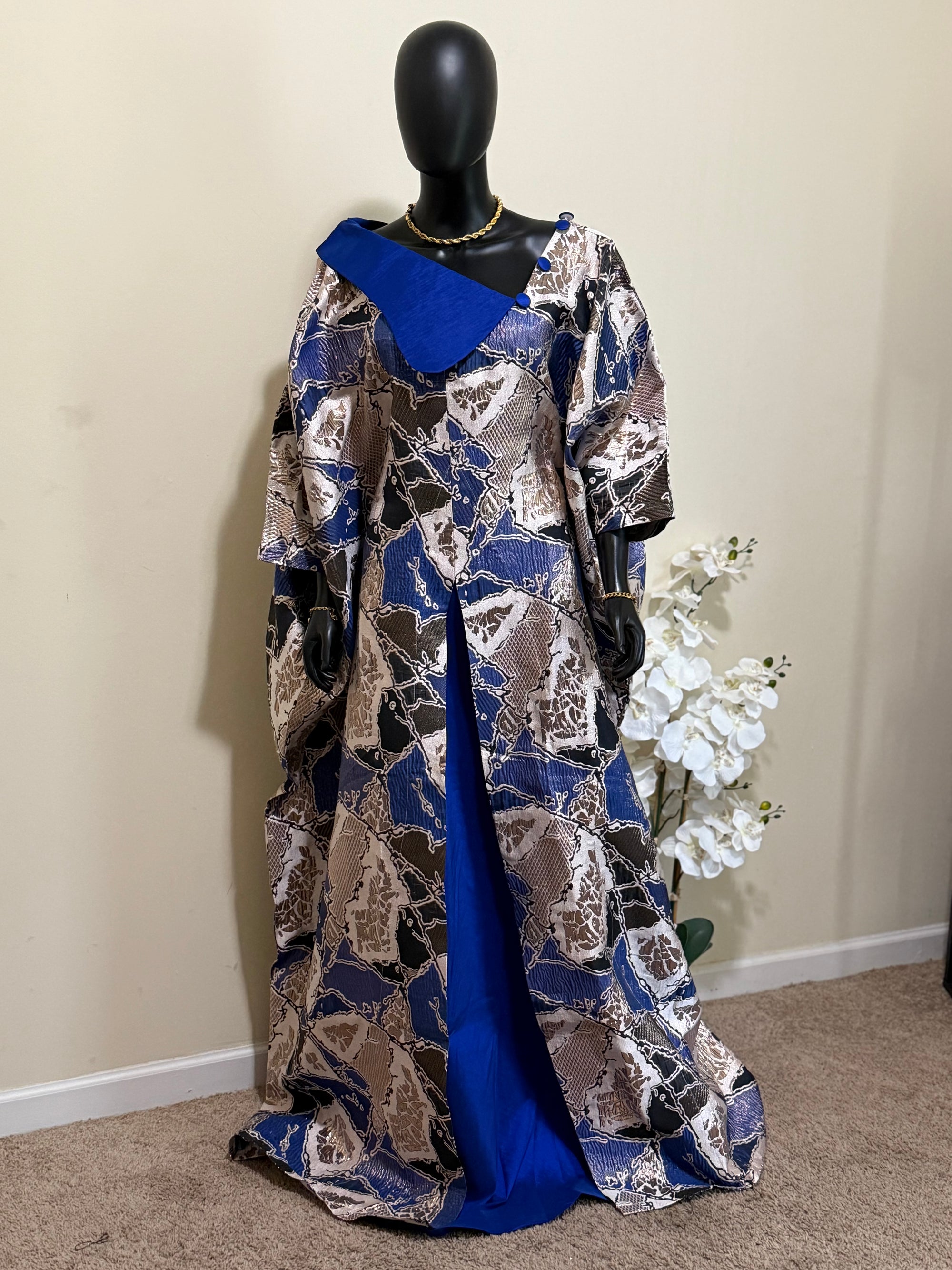 Obianuju Regal Bubu – Brocade & Taffeta Elegance