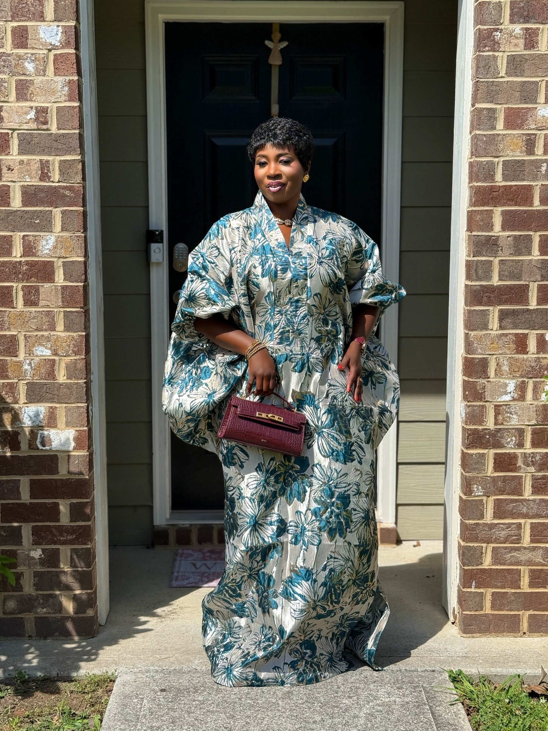 Dahlia Luxury brocade boubou dress