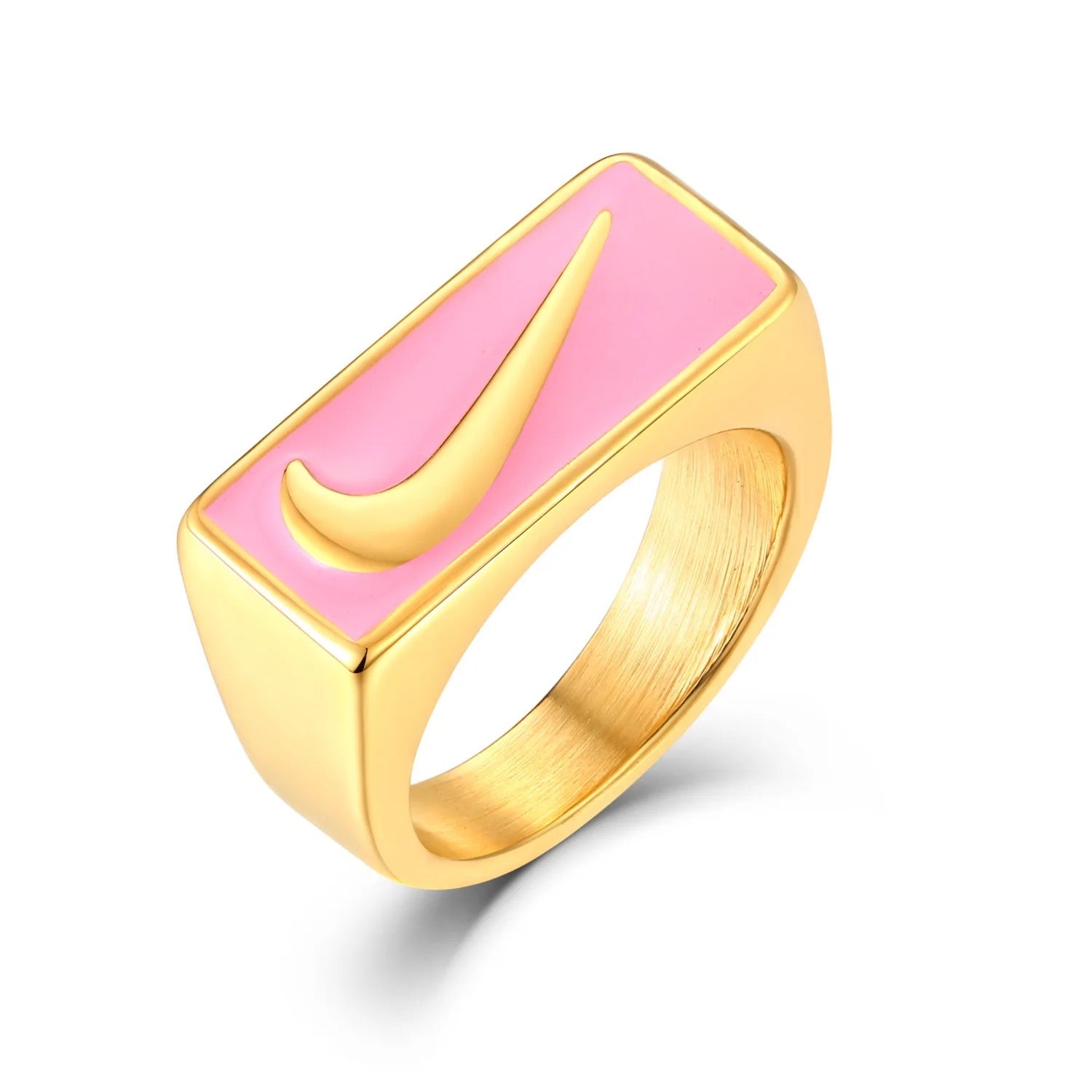 SQUARE NIKE PINKY  RING