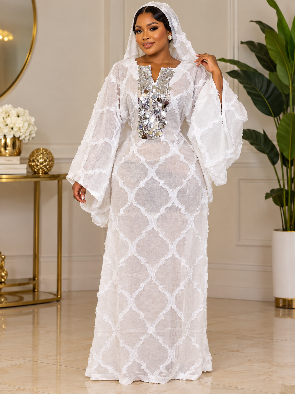 Maya Luxury White boubou
