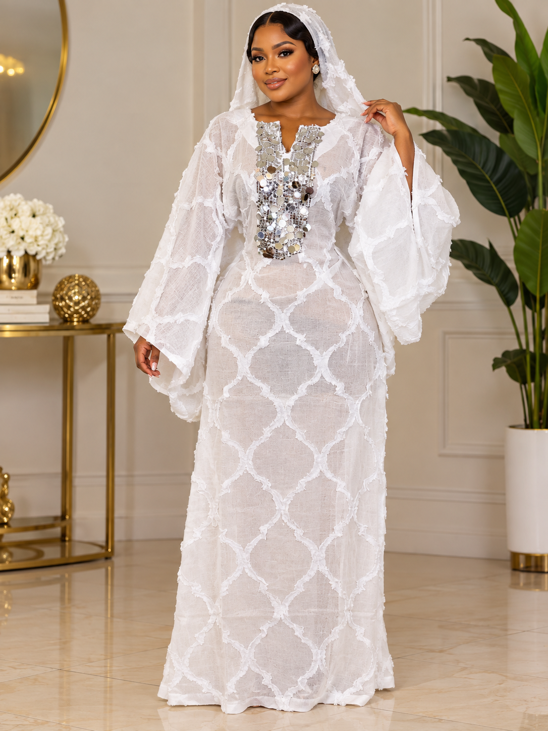 Maya Luxury White boubou