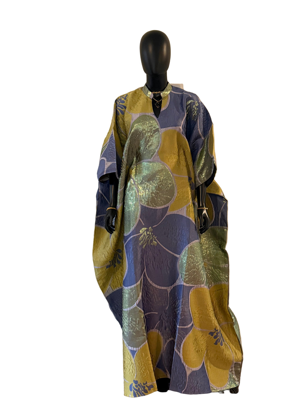 Dela Luxury brocade butterfly Bubu dress