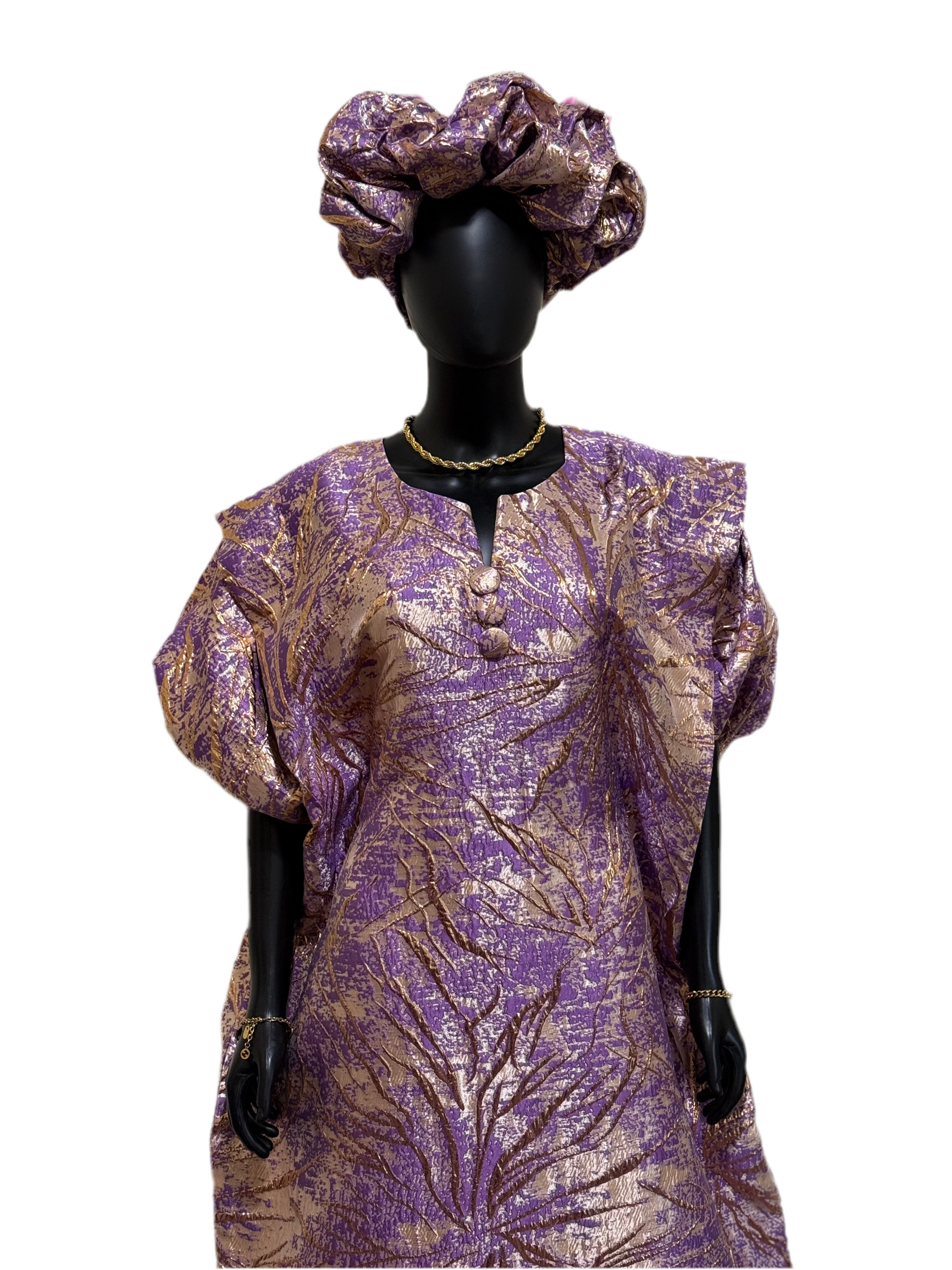 Ada luxury READY TO WEAR AFRICAN BUBU DRESS 3pc KIMONO DRESS