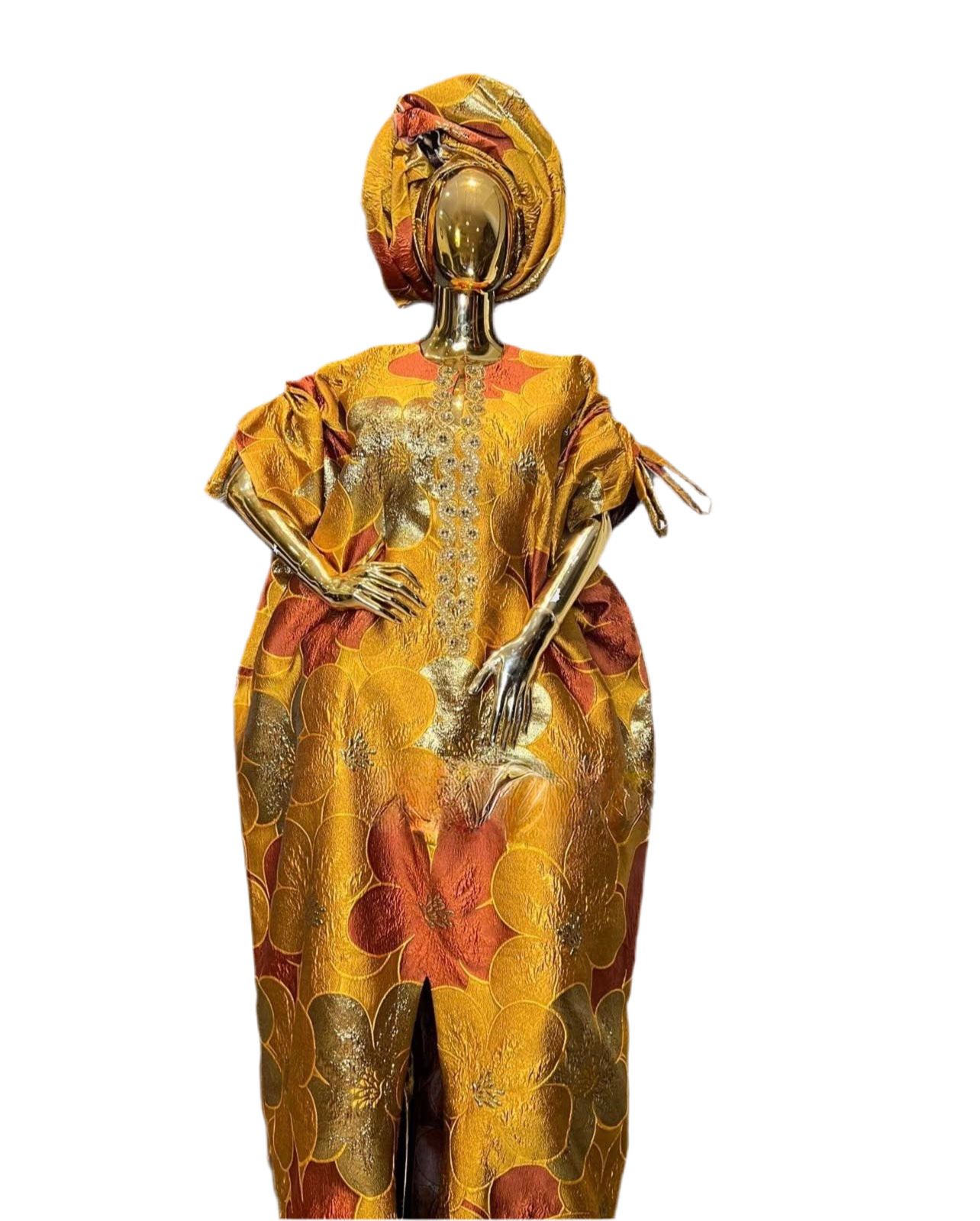 Luxury Embellished Brocade Boubou