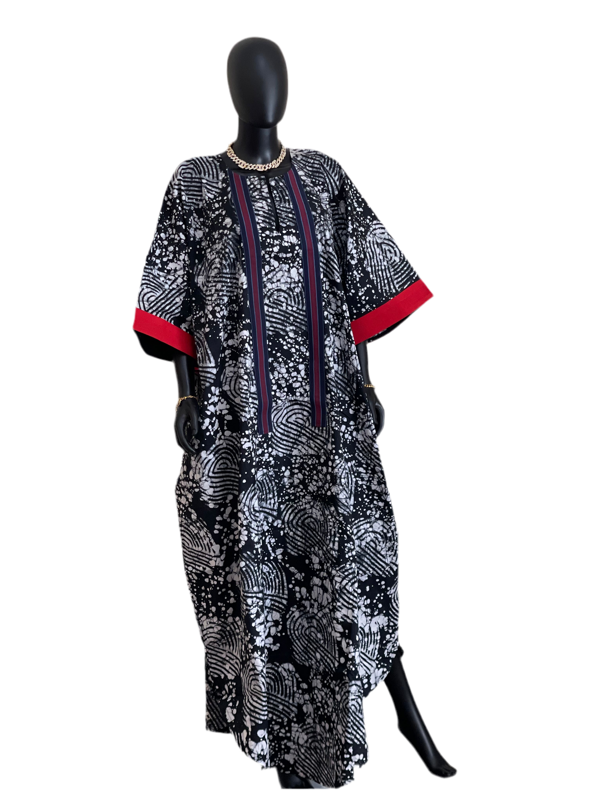 Mandy Adire Dress danshiki | Kaftan| Jalabiya| Rich aunty | Nigerian dress| Party dress| Africa dress/ bubu