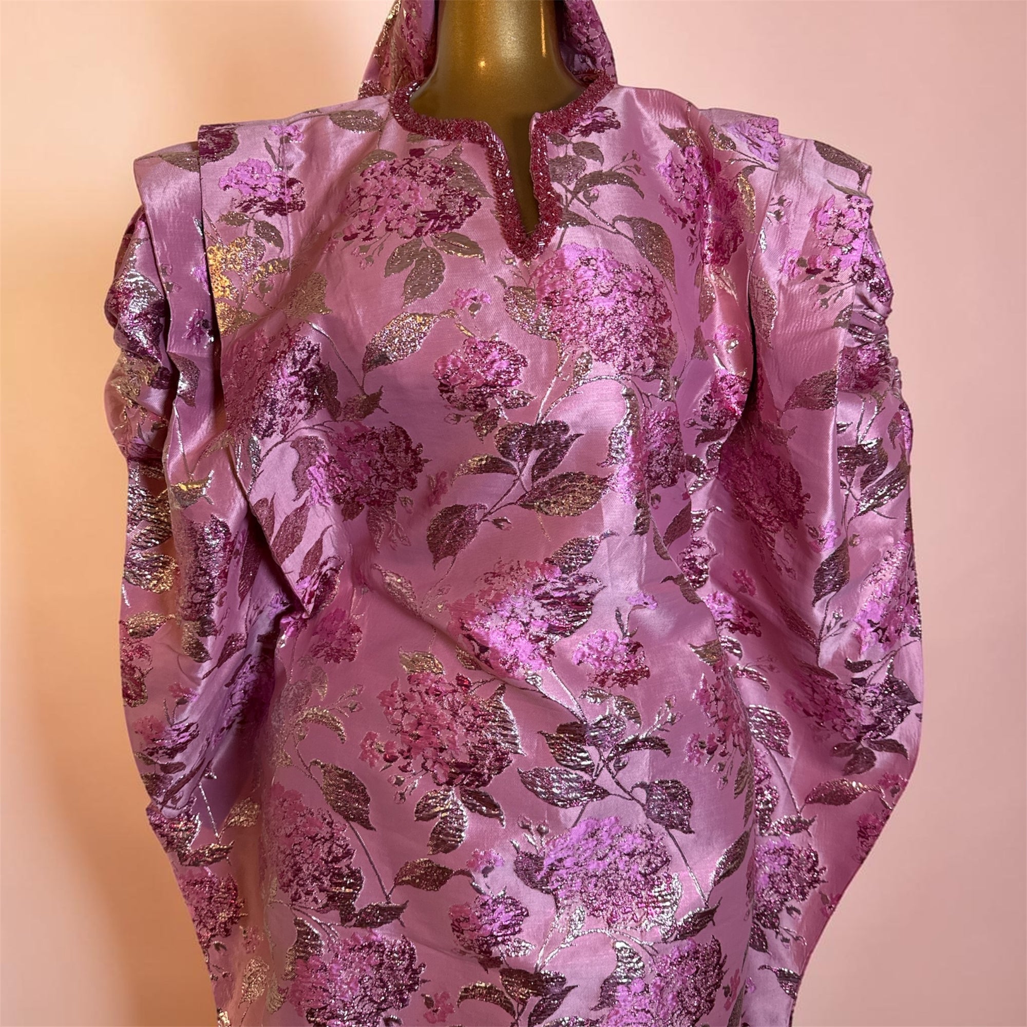 Luxury Floral Brocade Boubou Petite