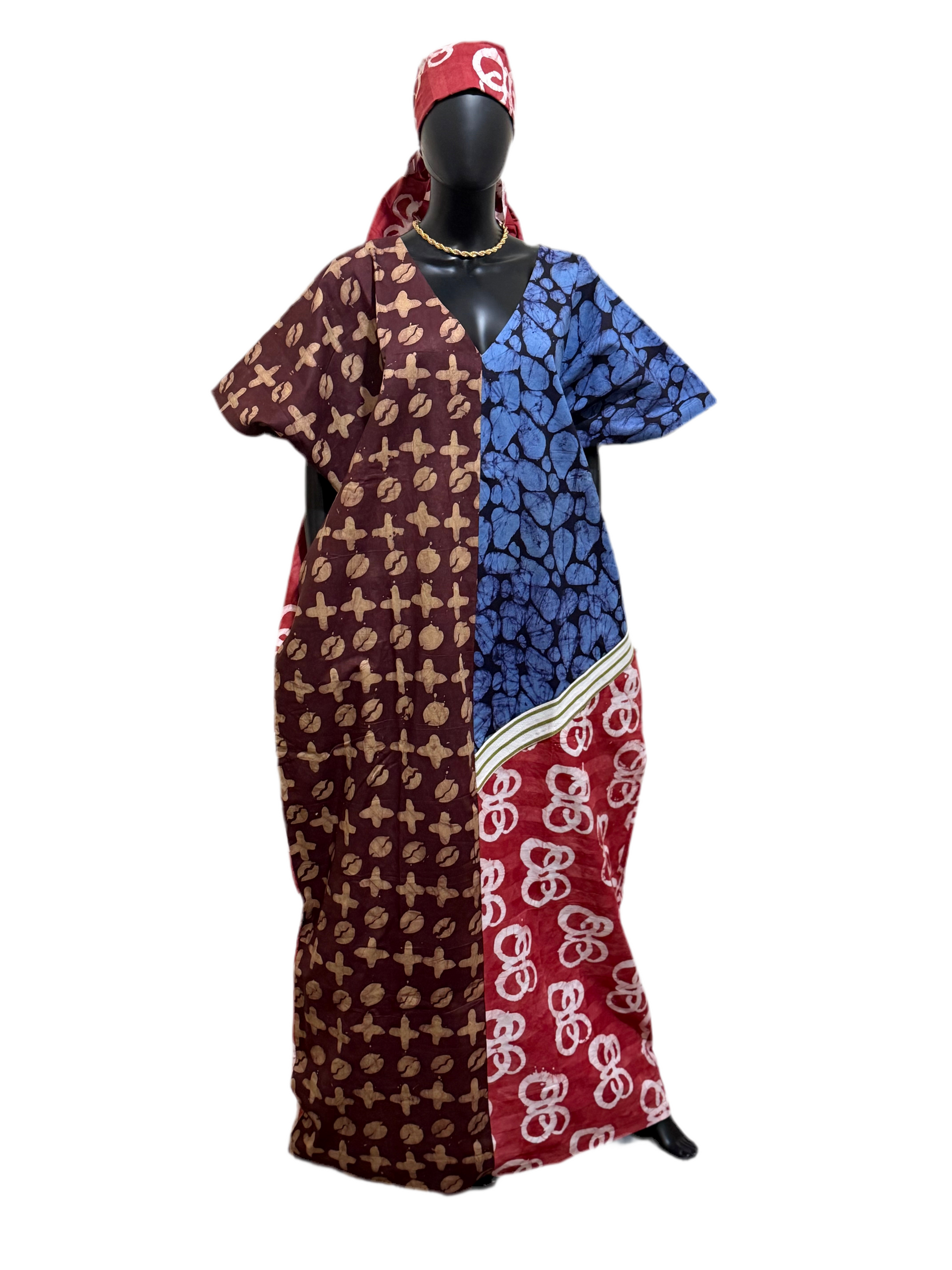 Nadia Mixed Adire and ASOKE Bubu dress 0.3