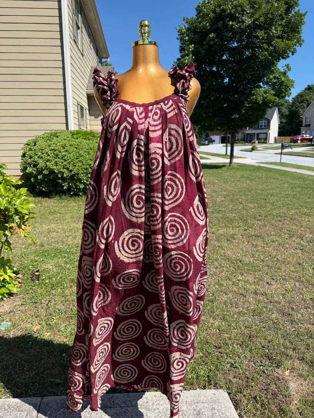 JUDY ADIRE WITH RUFFLES STRAP