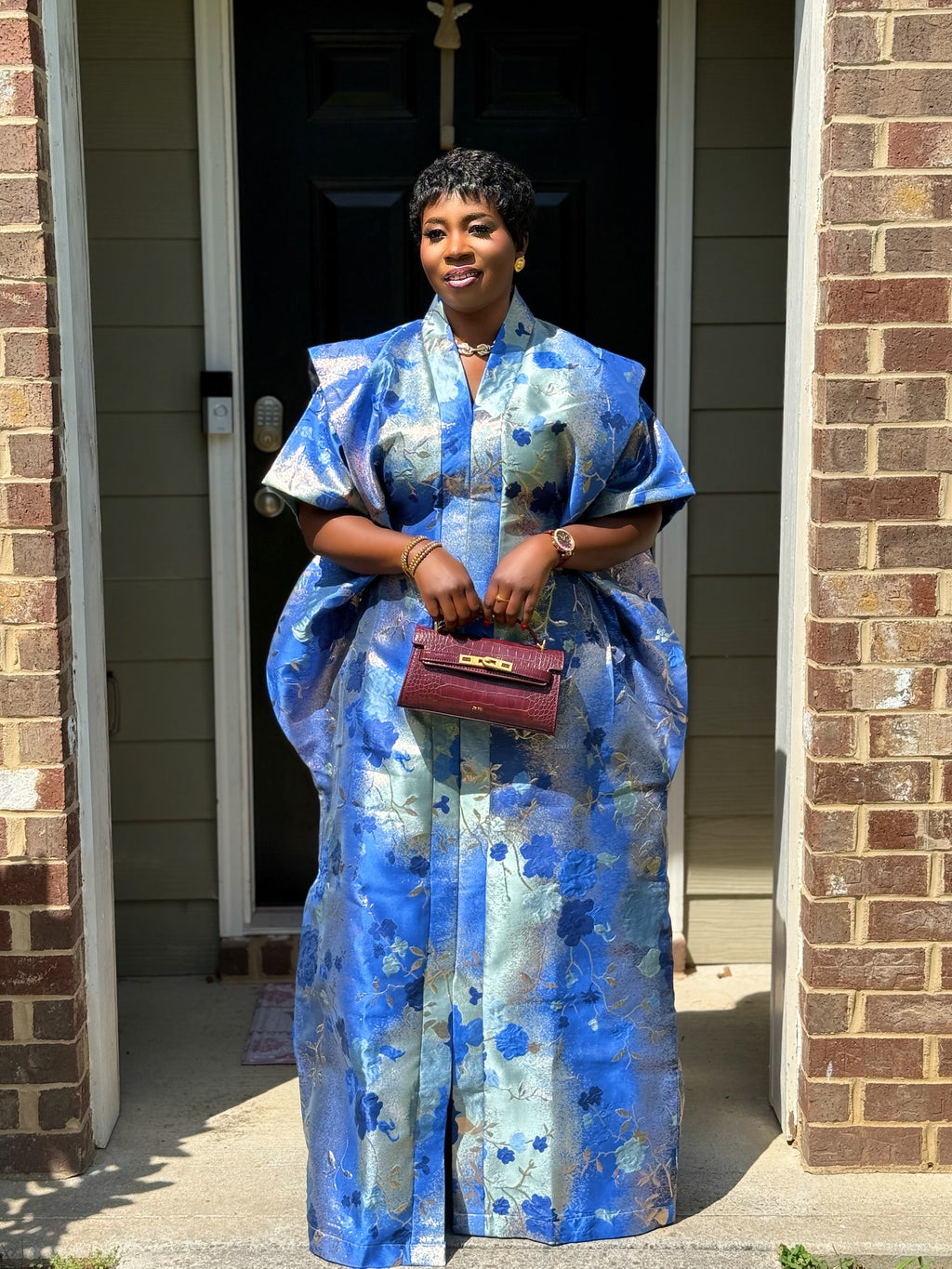 Sakina Floral Radiance Bubu with Head Scarf