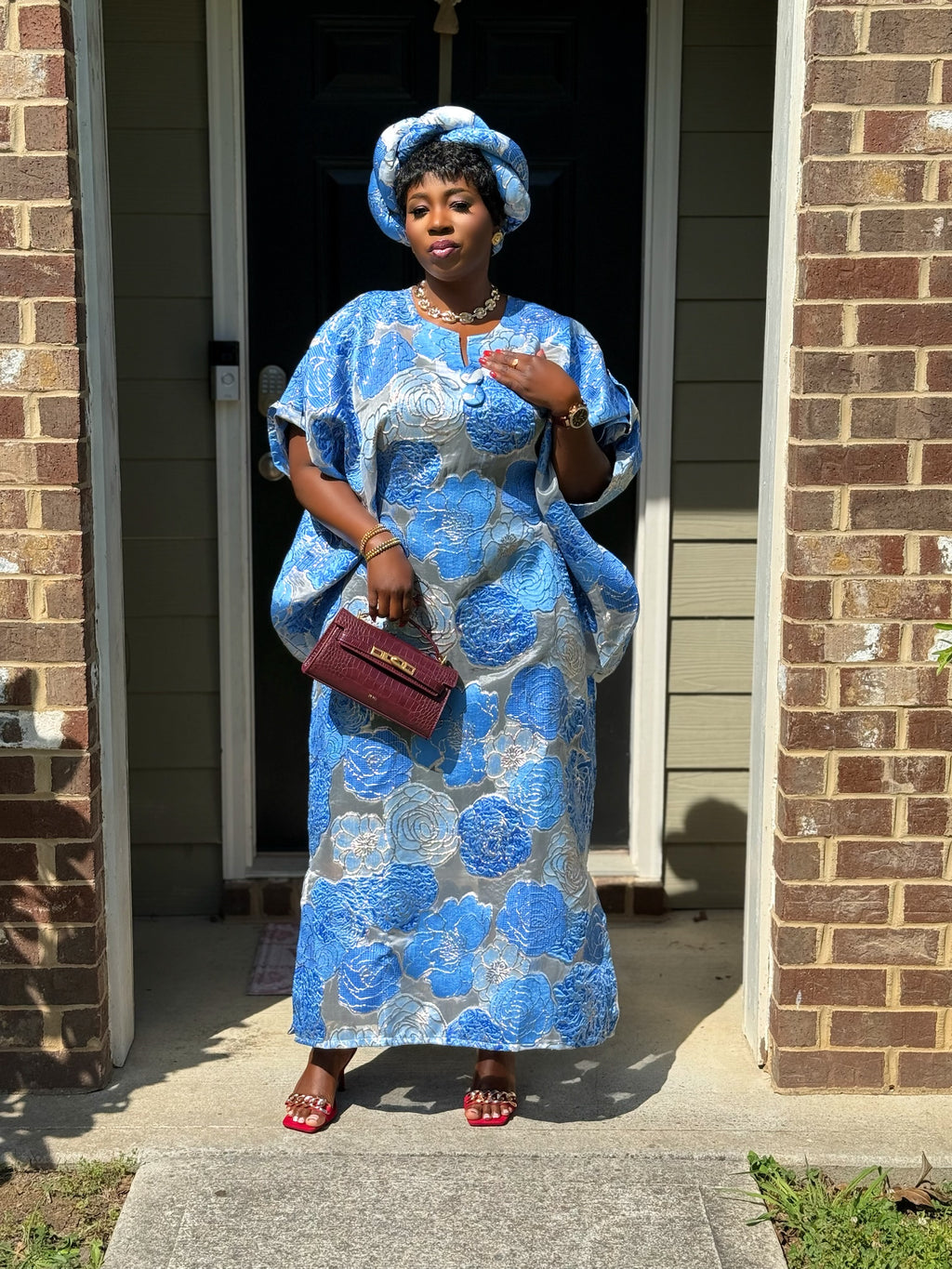 AMA ORGANZA BUBU  DRESS SET