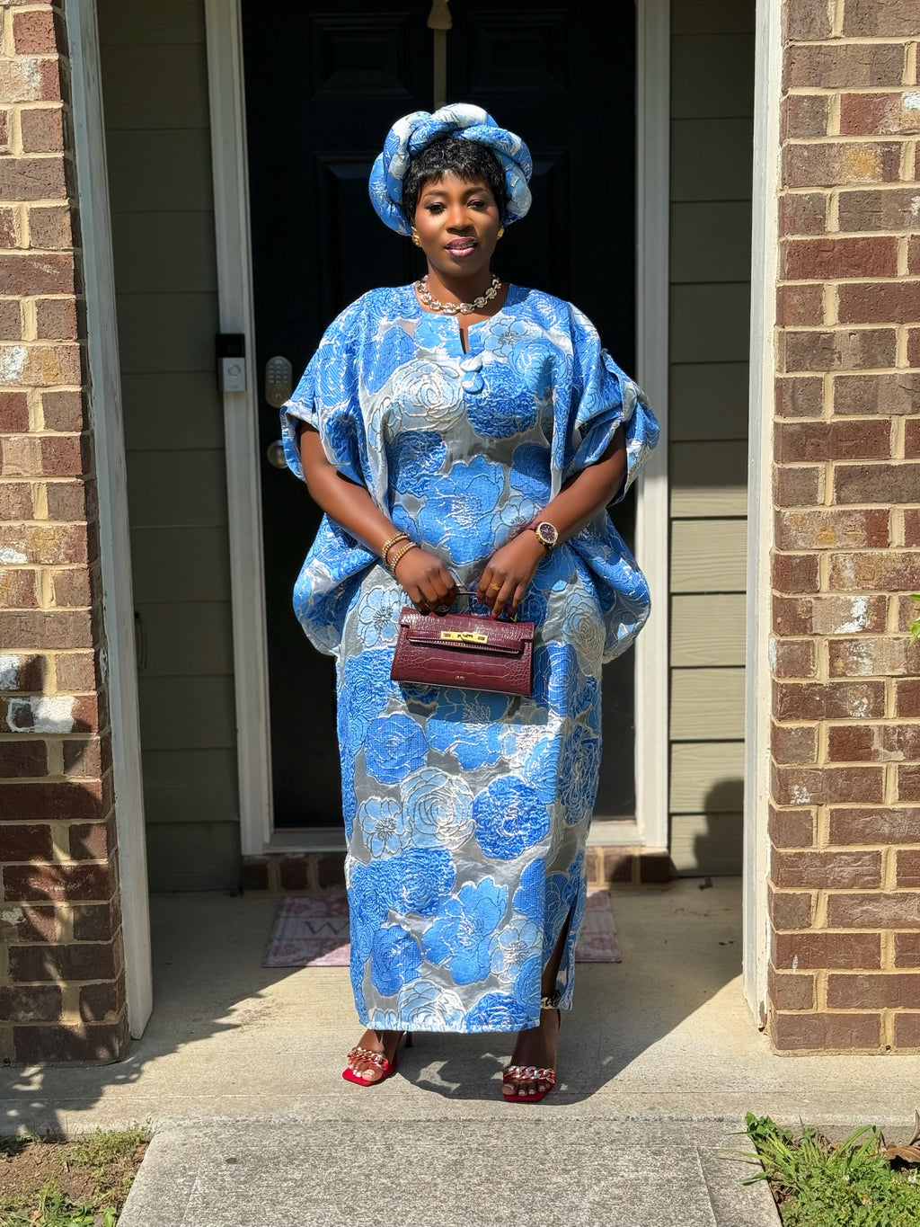 AMA ORGANZA BUBU  DRESS SET