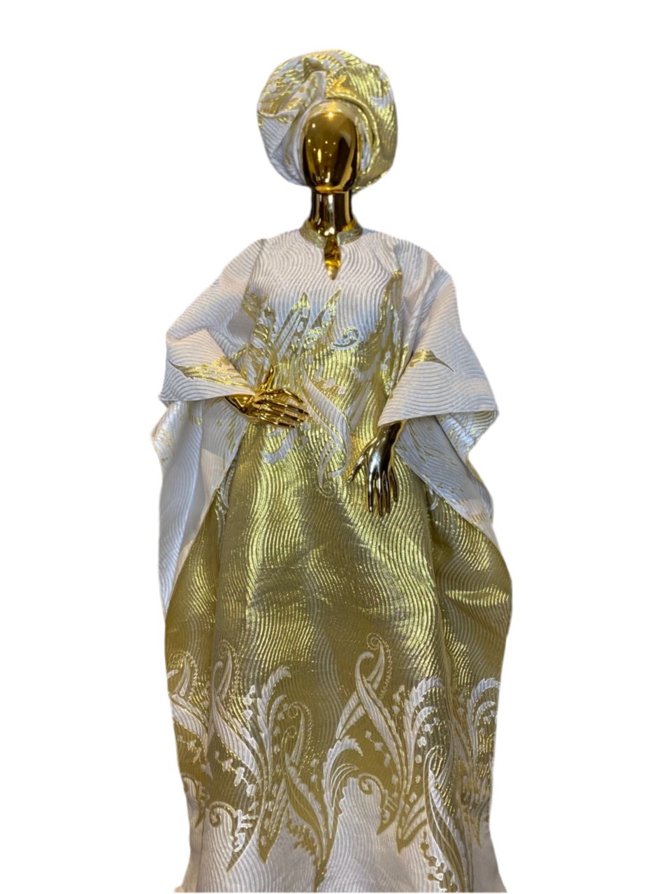 Adebisi Luxury Brocade Bubu with Scarf