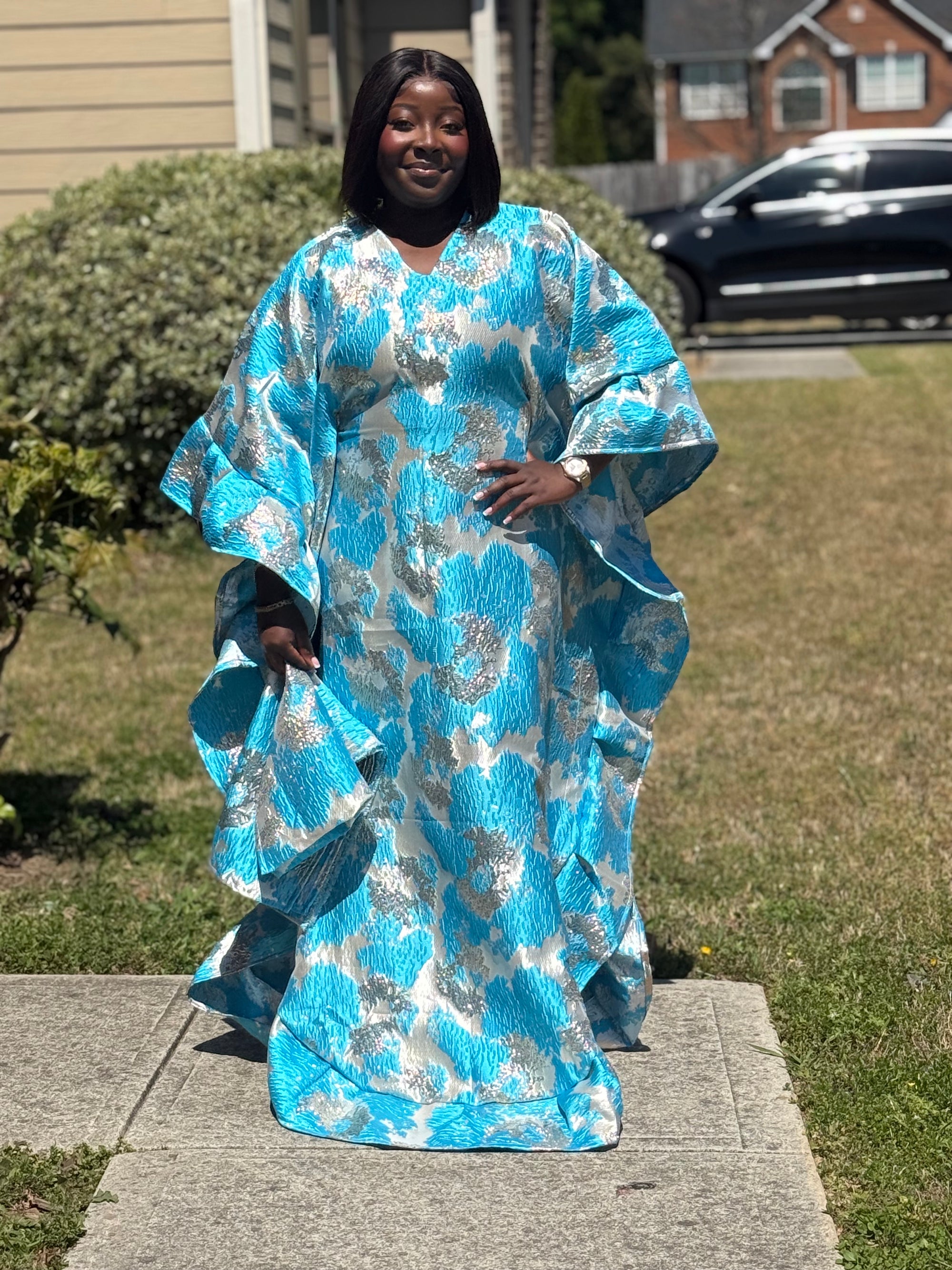 RAKIA LUXURY BUTTERFLY READY TO WEAR AFRICAN BUBU DRESS