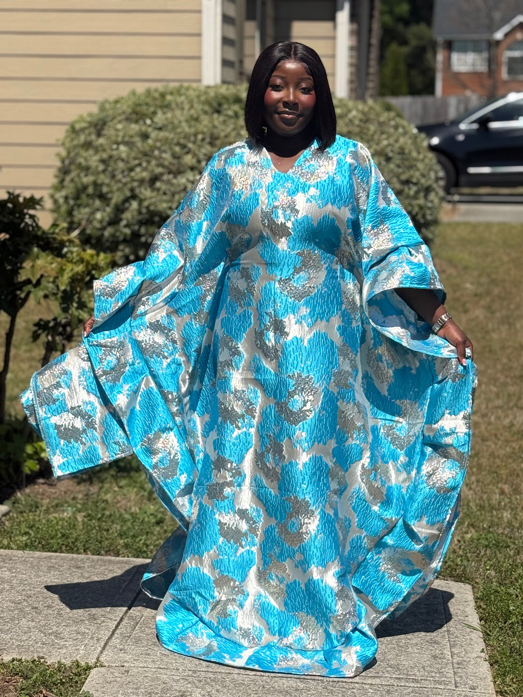 RAKIA LUXURY BUTTERFLY READY TO WEAR AFRICAN BUBU DRESS