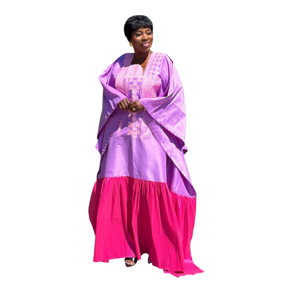 EVA Luxury Two Toned boubou dress with Embroidery