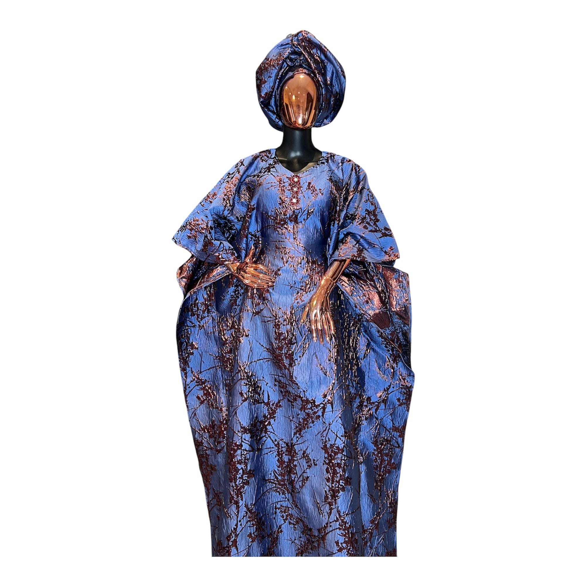 Sky Gold Signature Brocade Boubou