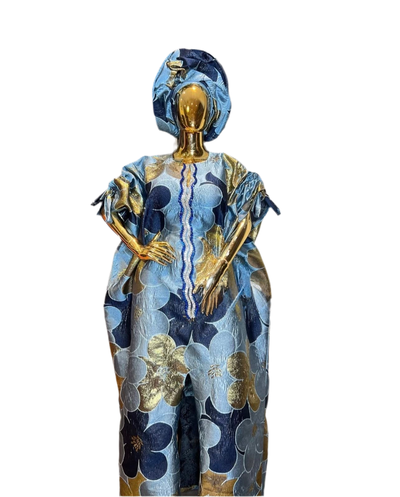 Luxury Embellished Brocade Boubou