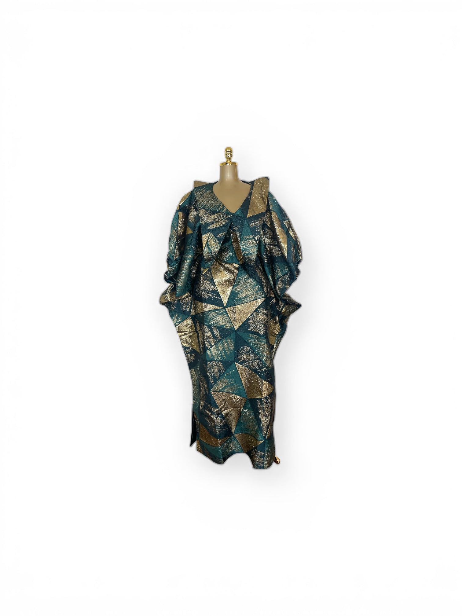 Maya  Luxury Brocade boubou dress with head wrap