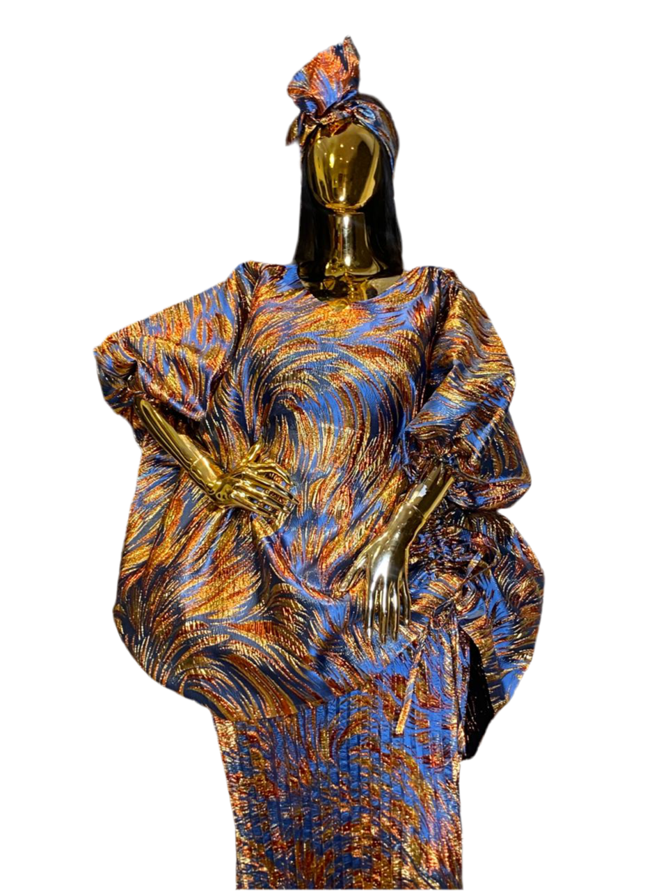 Elegant 2-Piece Pleated Skirt & Bubu Top Set One Size