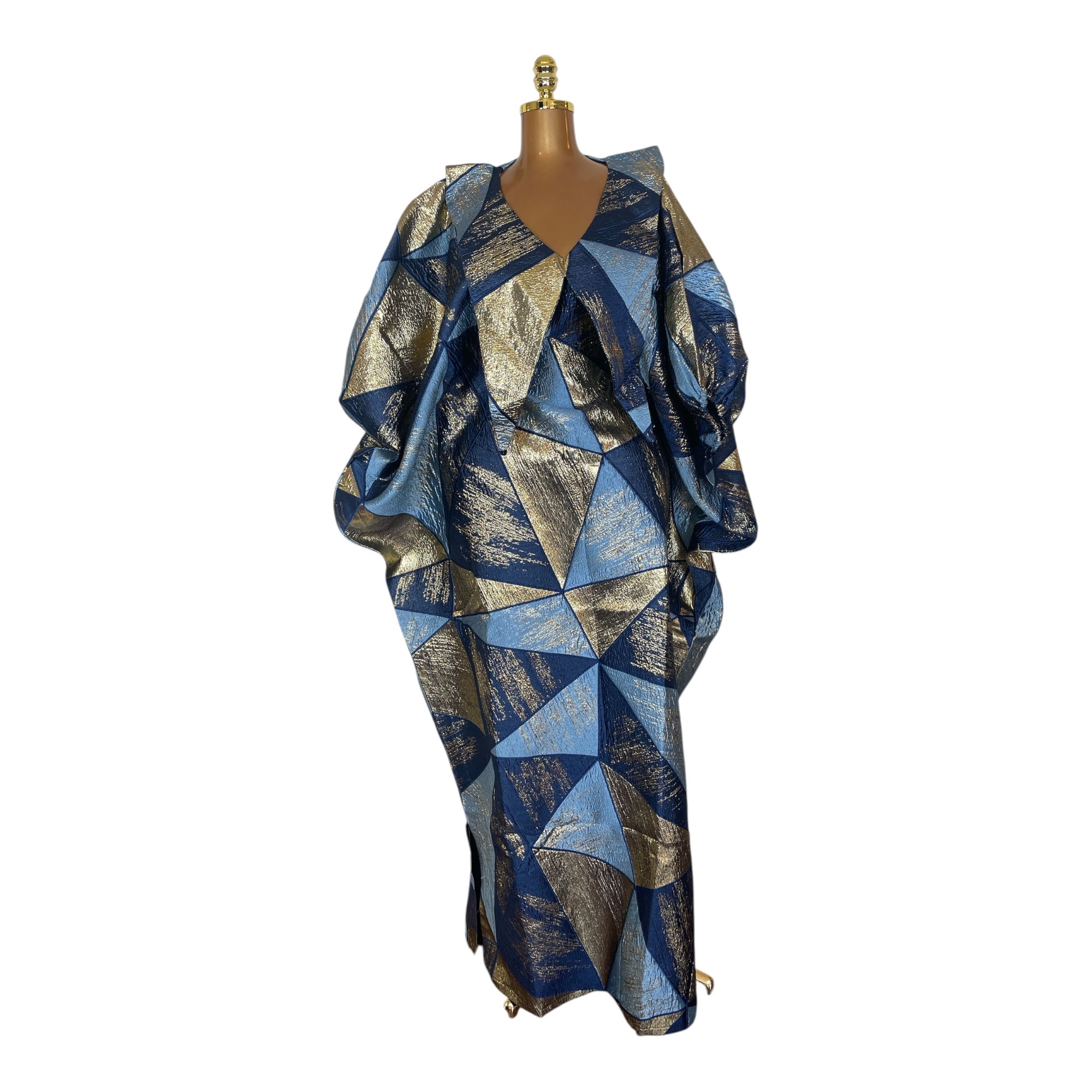 Maya  Luxury Brocade boubou dress with head wrap