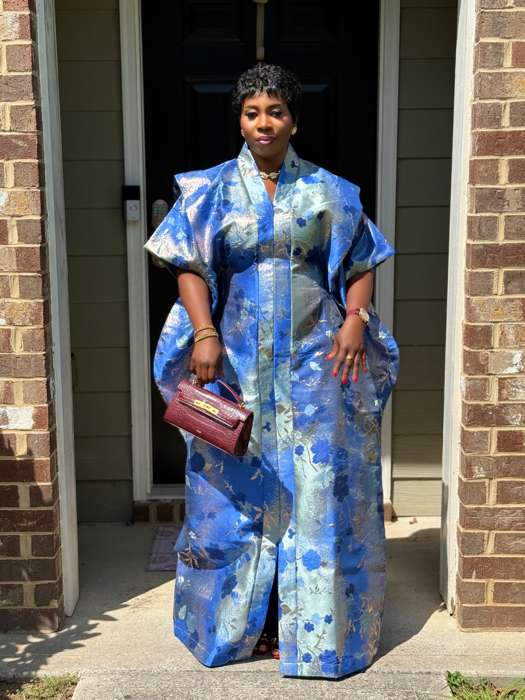 Sakina Floral Radiance Bubu with Head Scarf