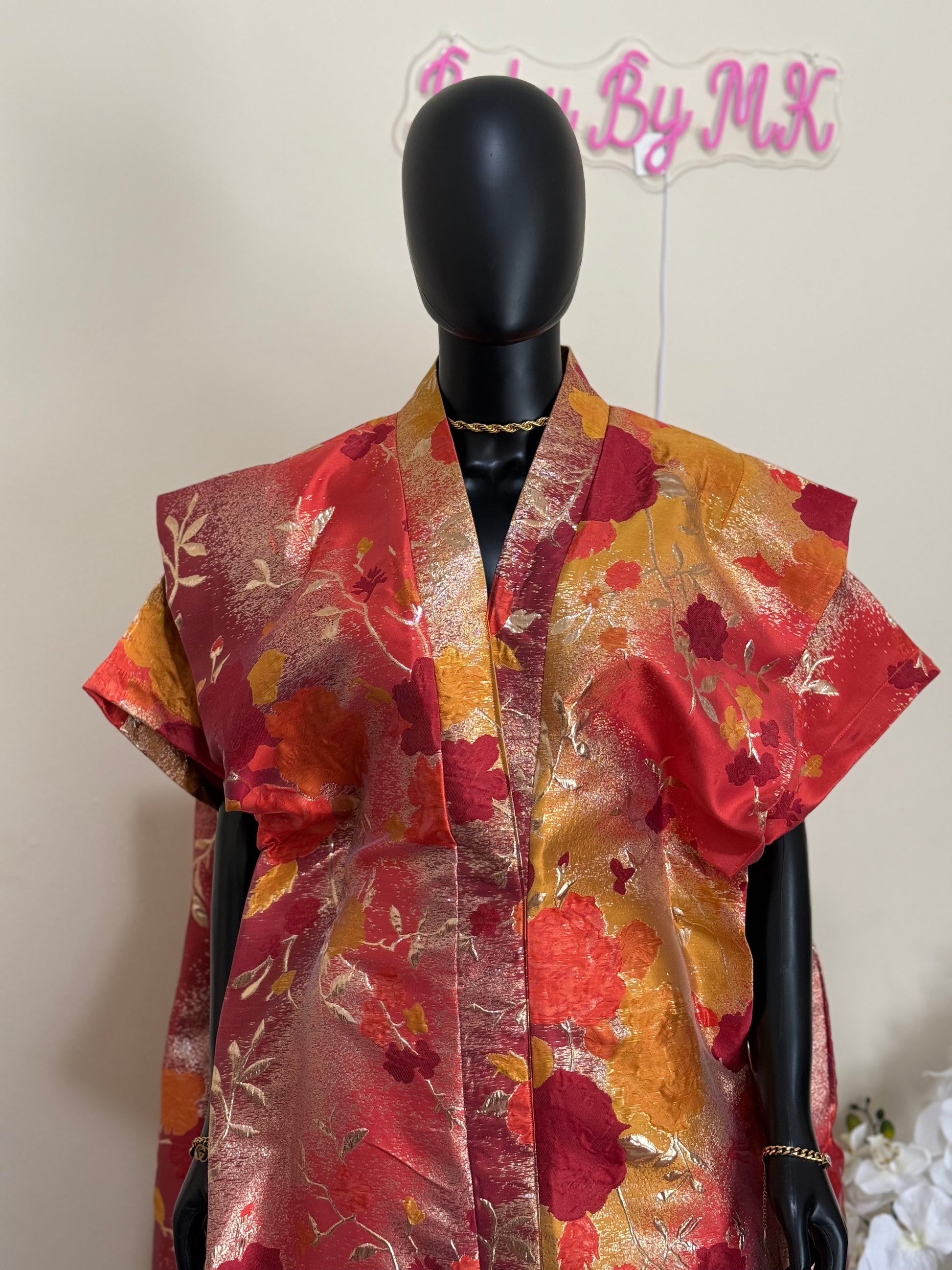 Sakina Floral Radiance Bubu with Head Scarf