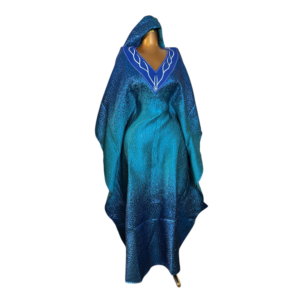 Brocade Embroidered Bubu with Head tie & Inner Belt