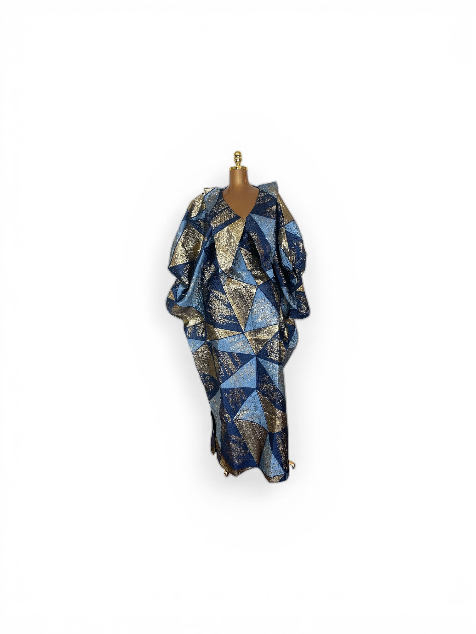 Maya  Luxury Brocade boubou dress with head wrap