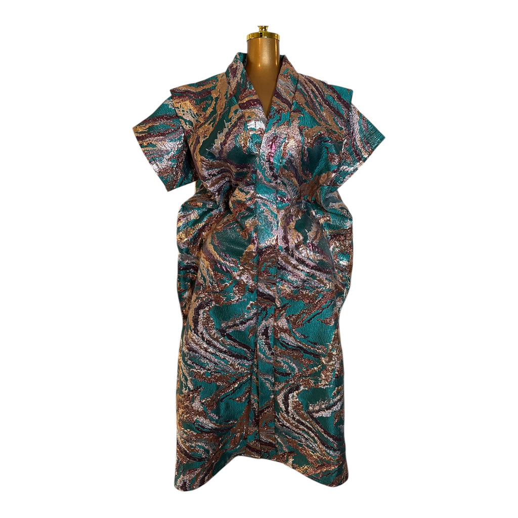 Chick Luxury brocade boubou dress (petite)