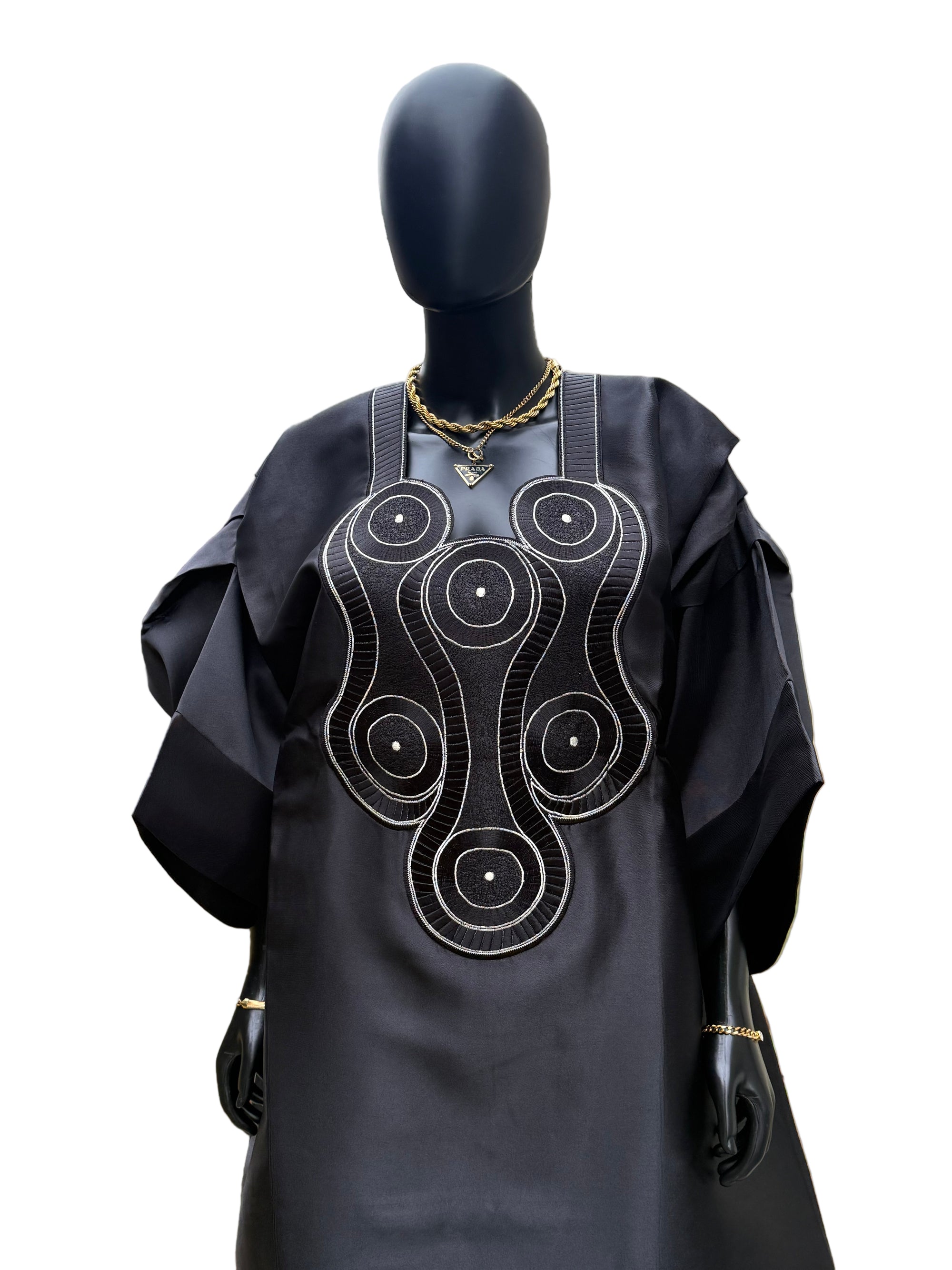 Luxury Embroidered Bubu with head wrap