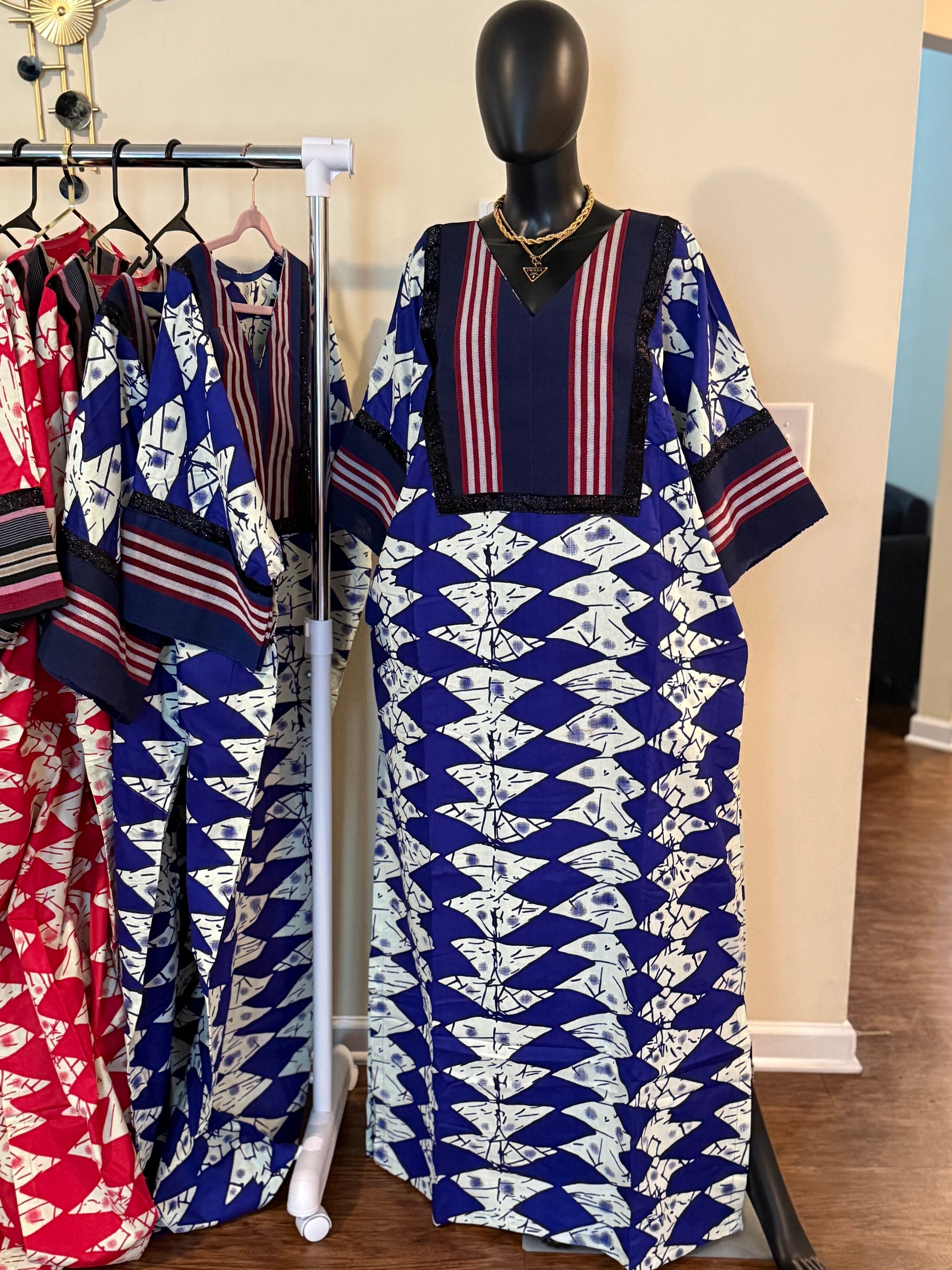 luxury Ankara and Asoke Bubu dress