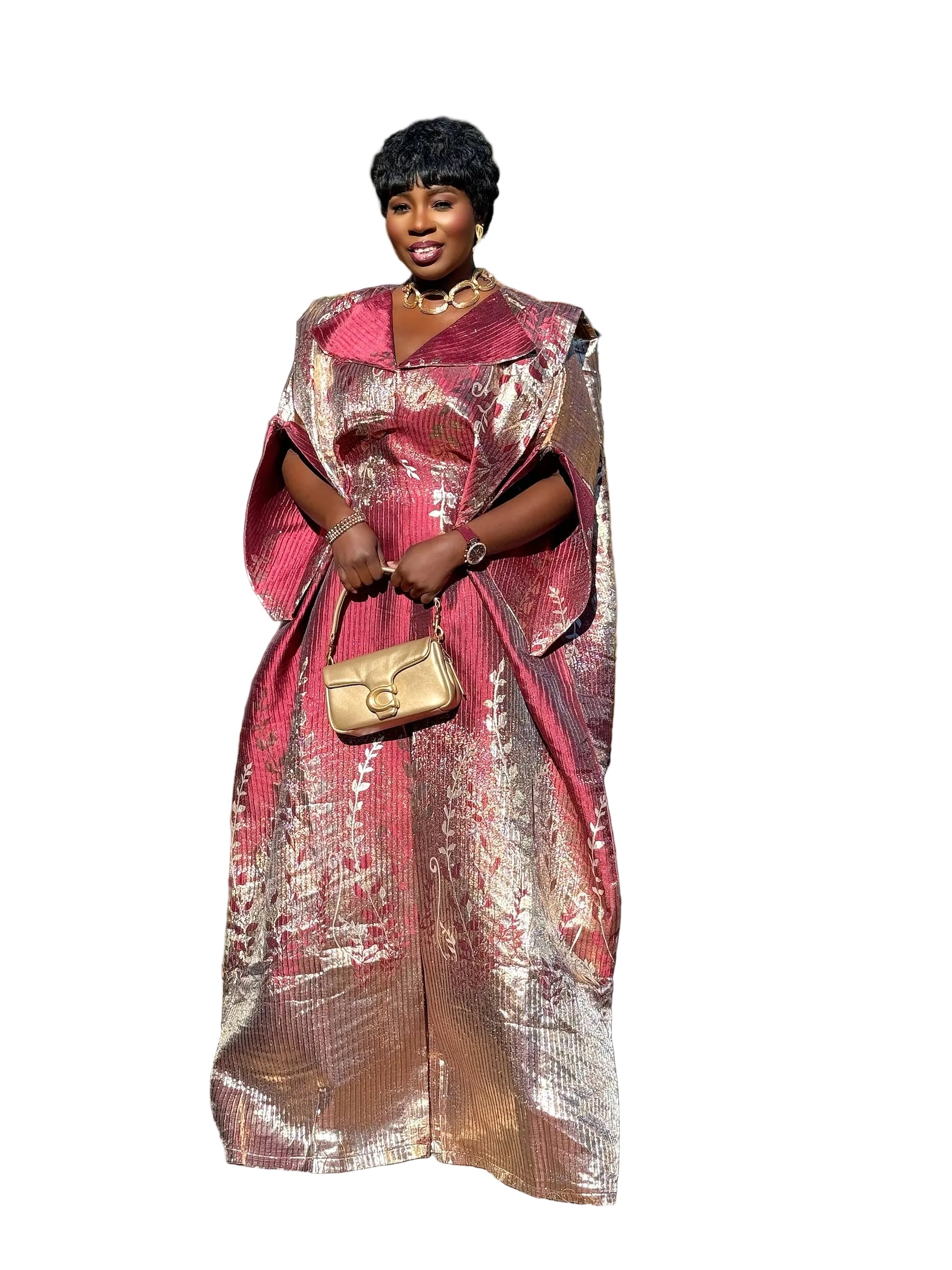 Tiwa Luxury Brocade boubou dress