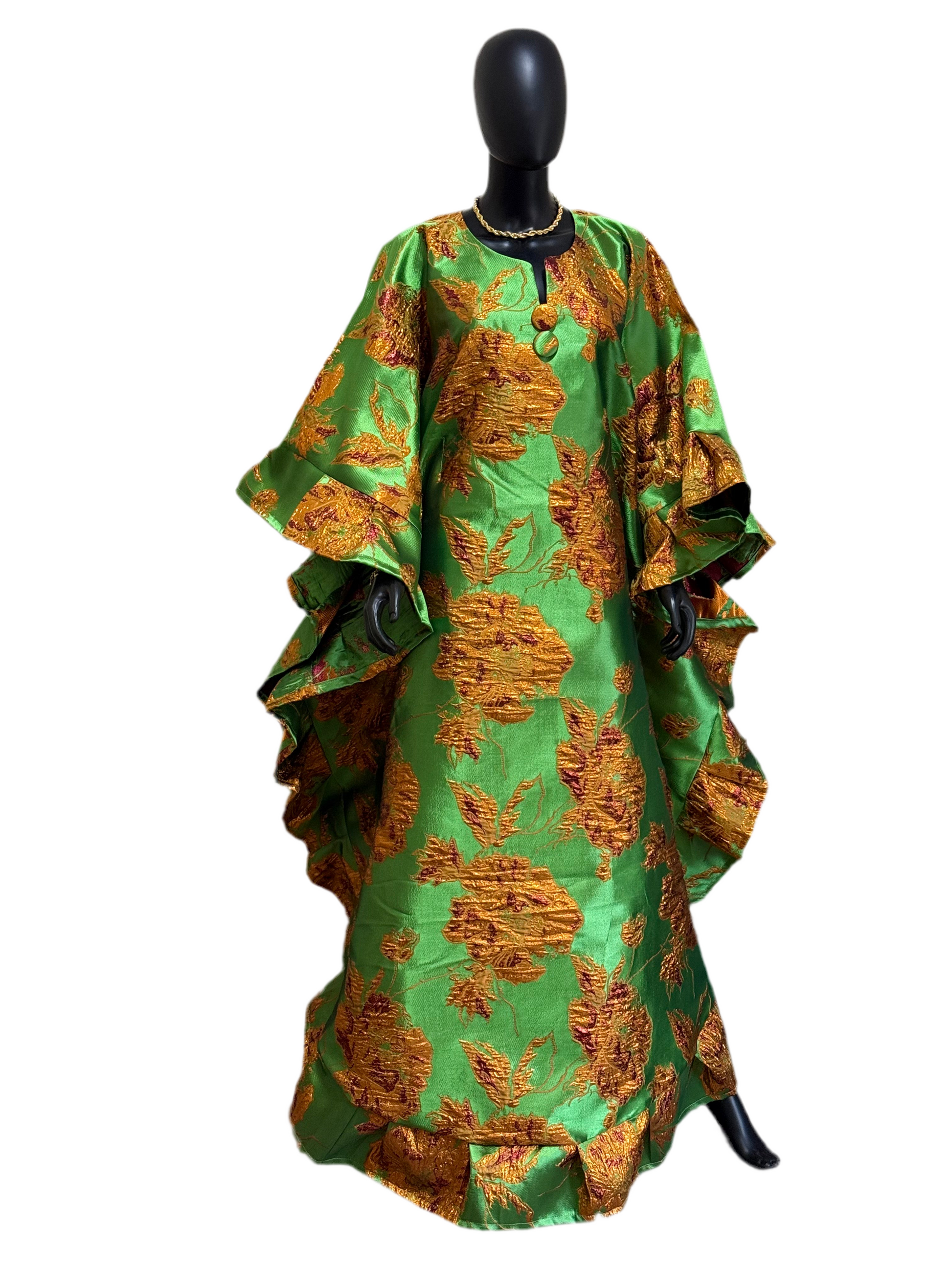 ENO LUXURY BUTTERFLY READY TO WEAR AFRICAN BUBU DRESS, KIMONO/KAFTAN