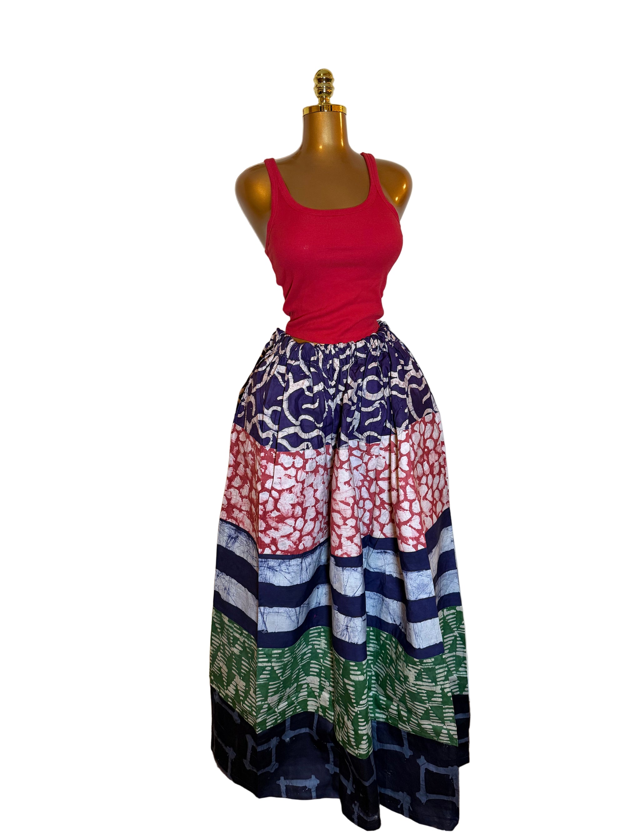 Adire Caribbean Skirt