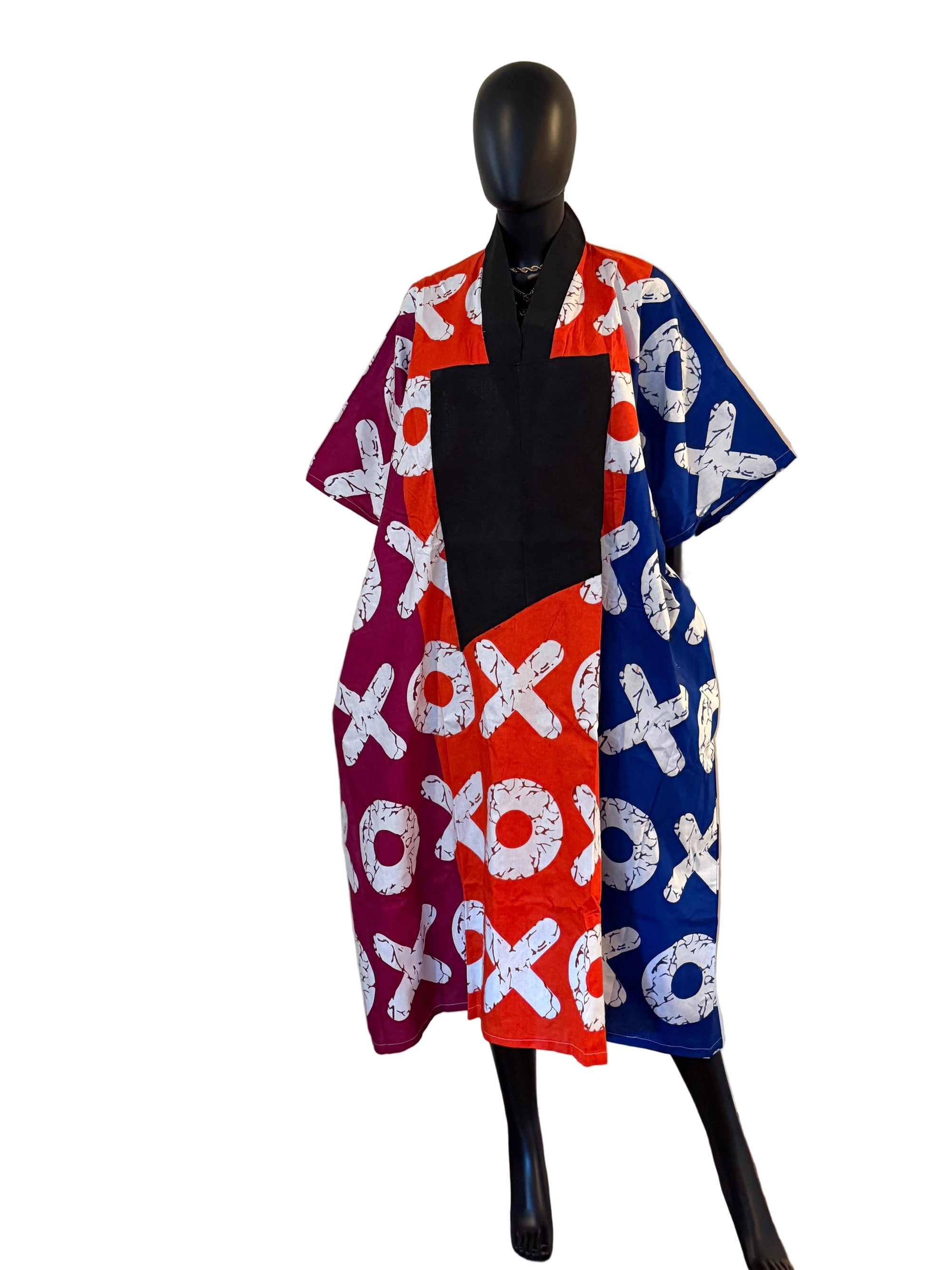 Vibrant Cotton Ankara & ASOKE Midi Bubu