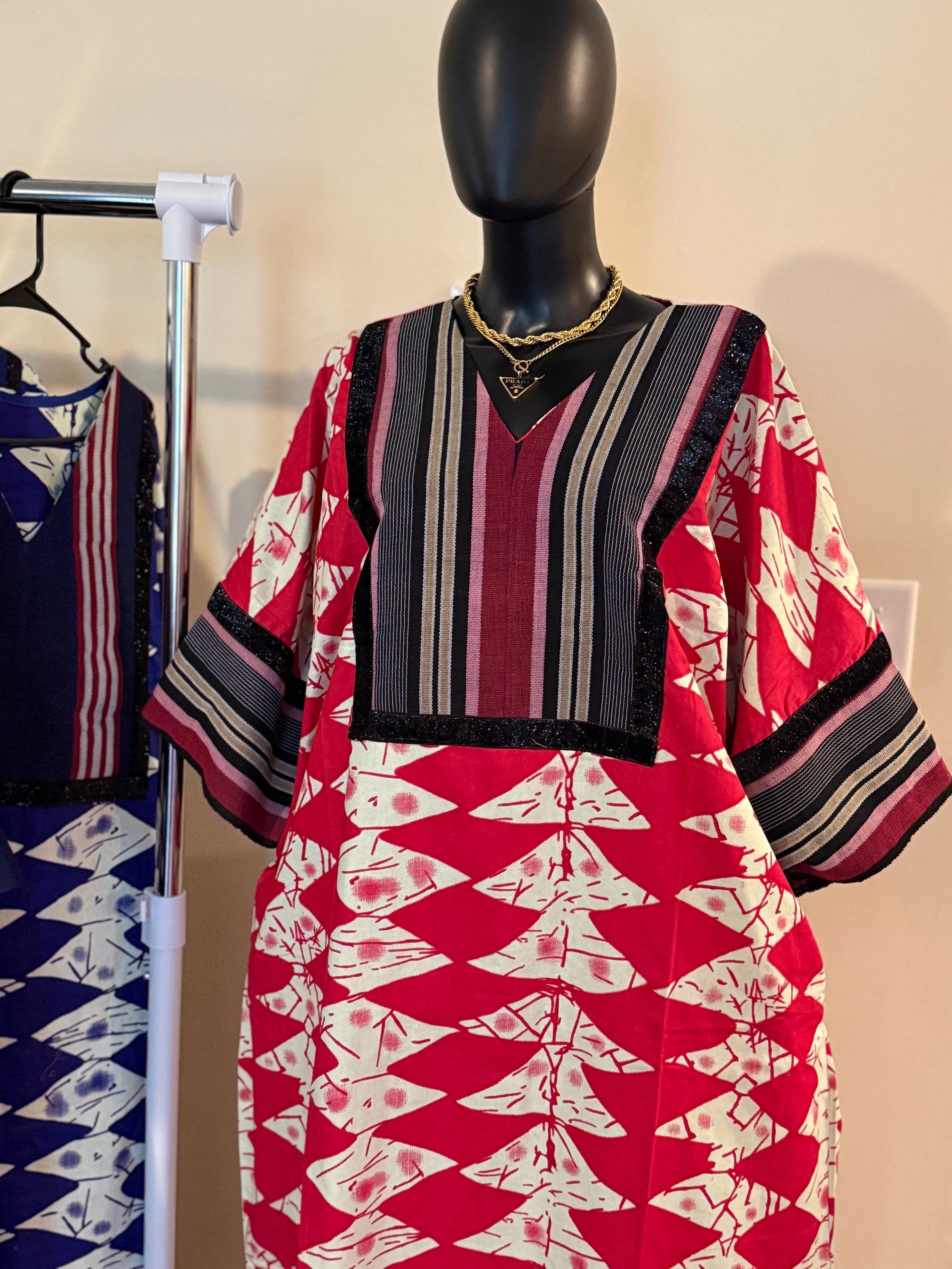 luxury Ankara and Asoke Bubu dress