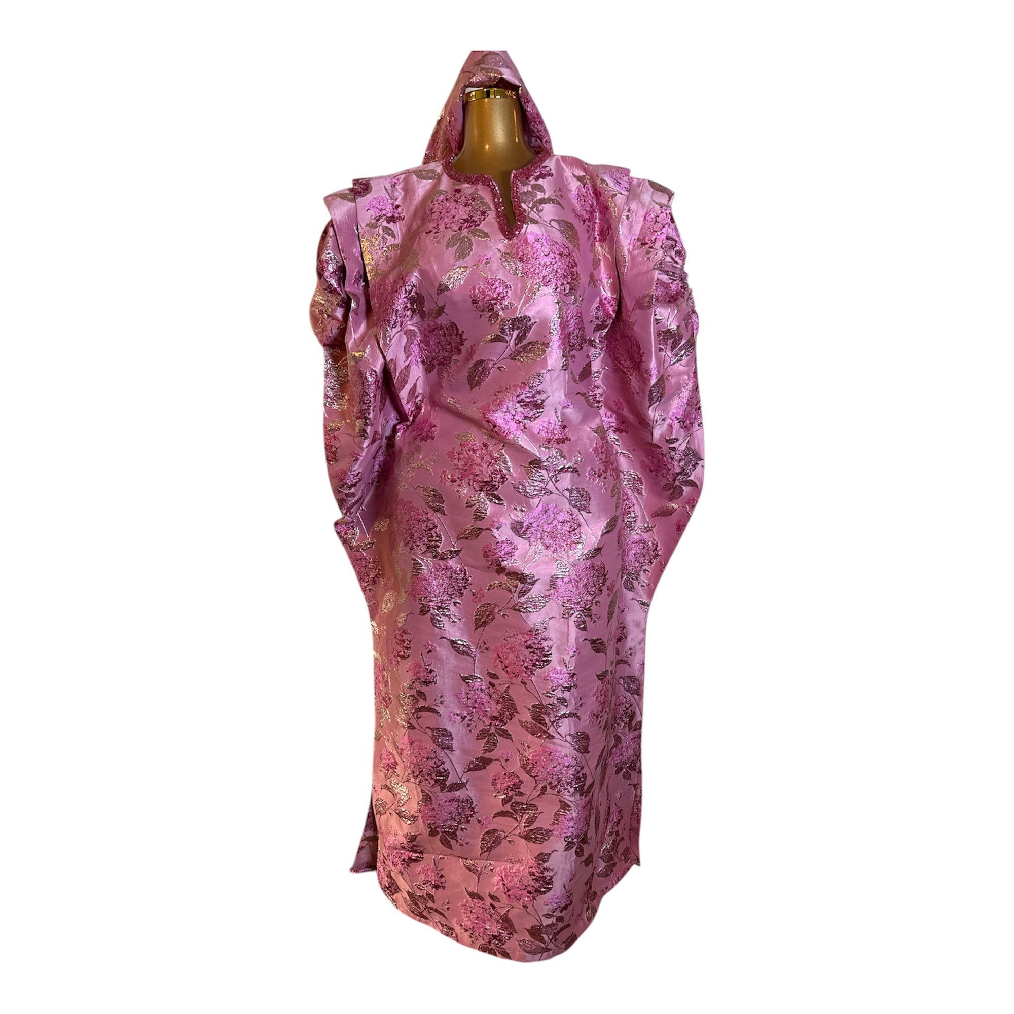 Luxury Floral Brocade Boubou Petite