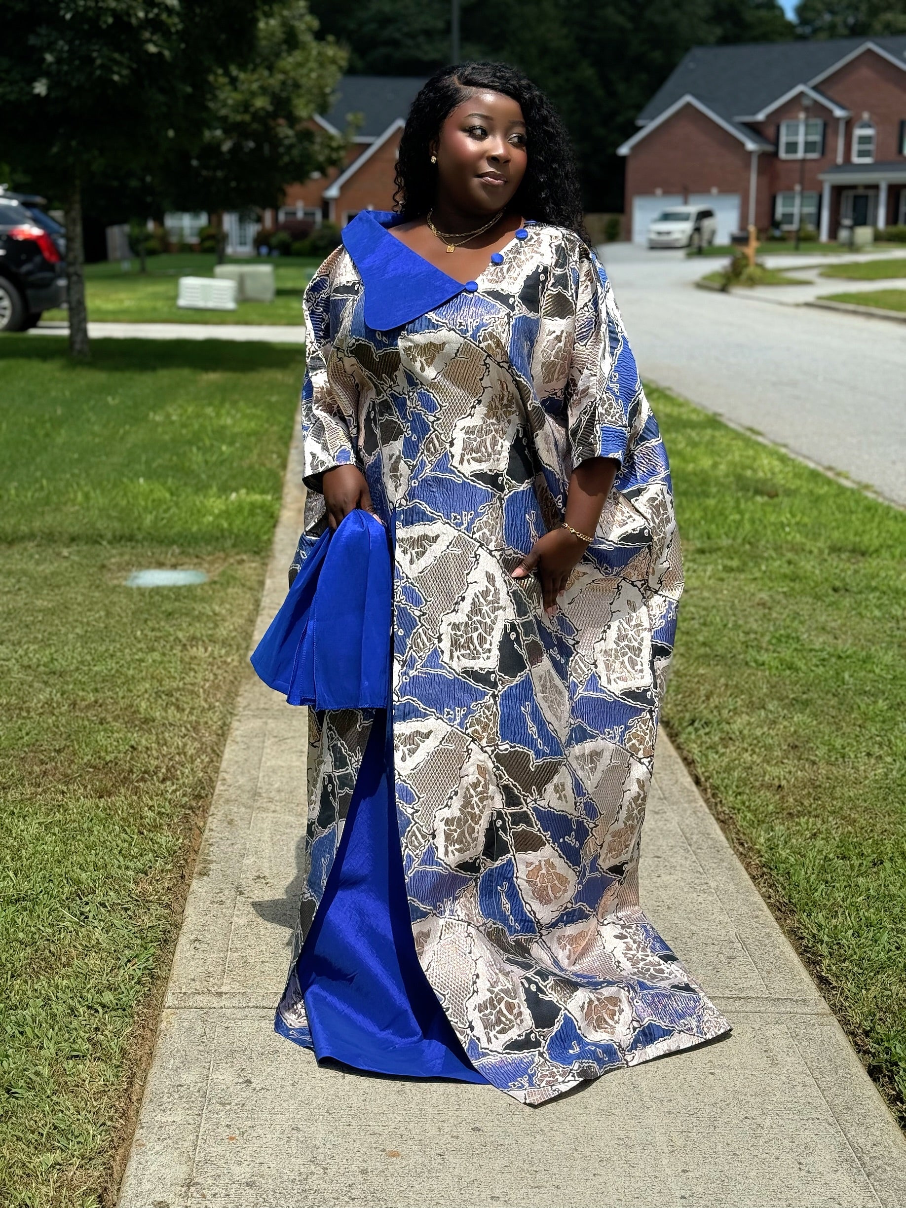 Obianuju Regal Bubu – Brocade & Taffeta Elegance