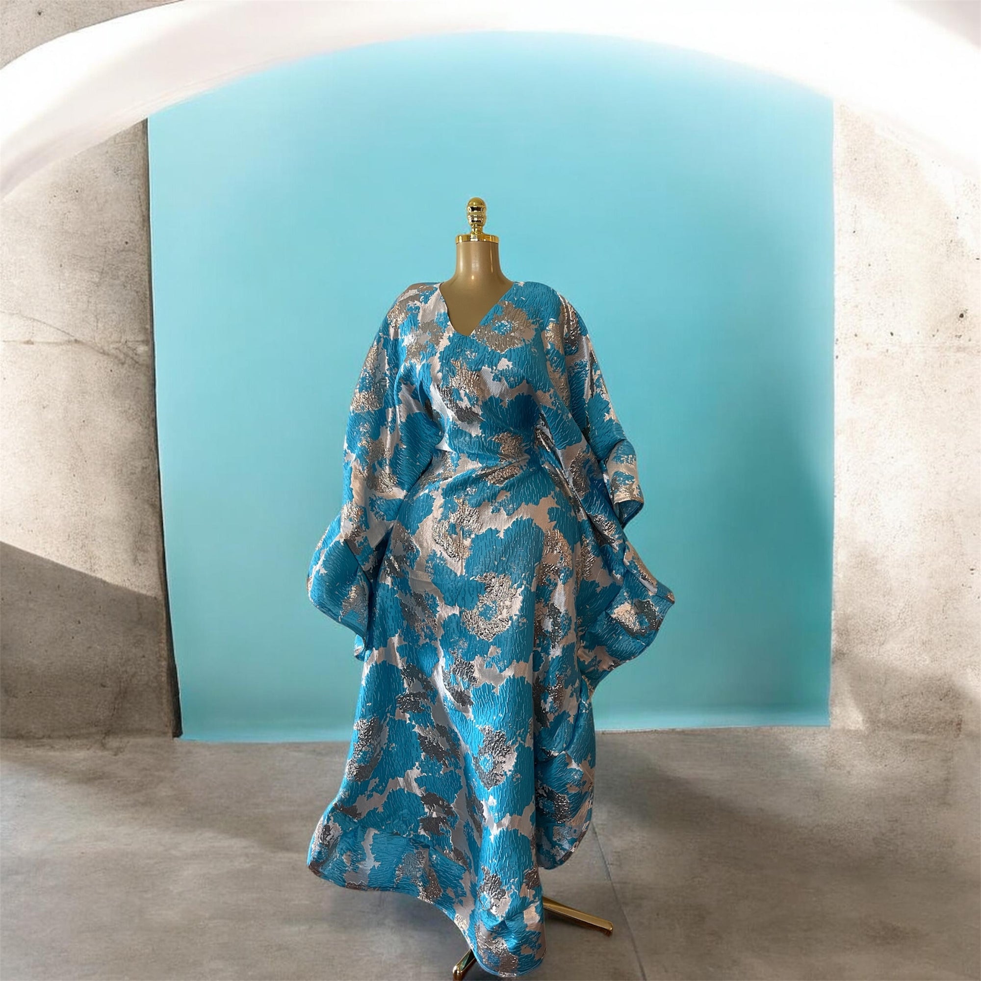 RAKIA LUXURY BUTTERFLY READY TO WEAR AFRICAN BUBU DRESS