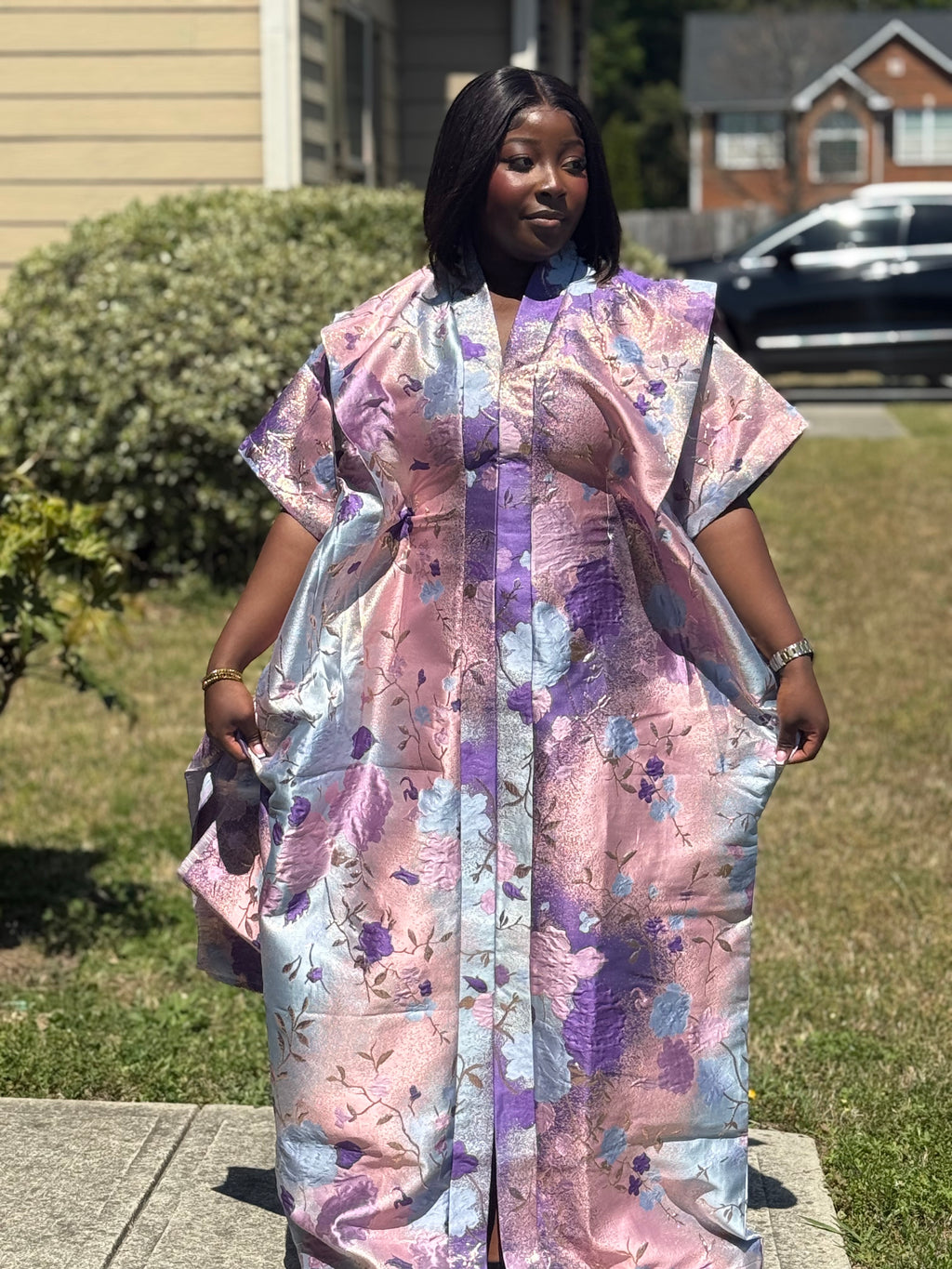 Sakina Floral Radiance Bubu with Head Scarf