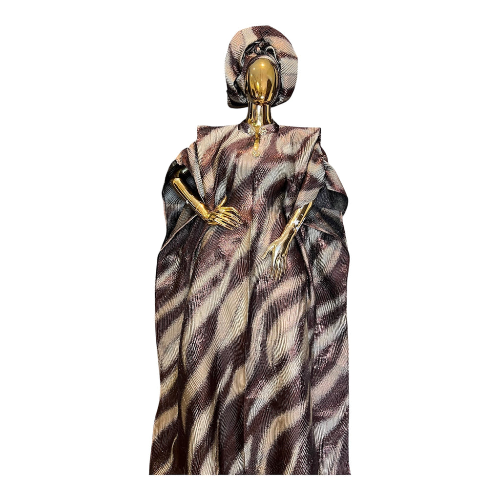 Dela Luxury brocade butterfly Bubu dress