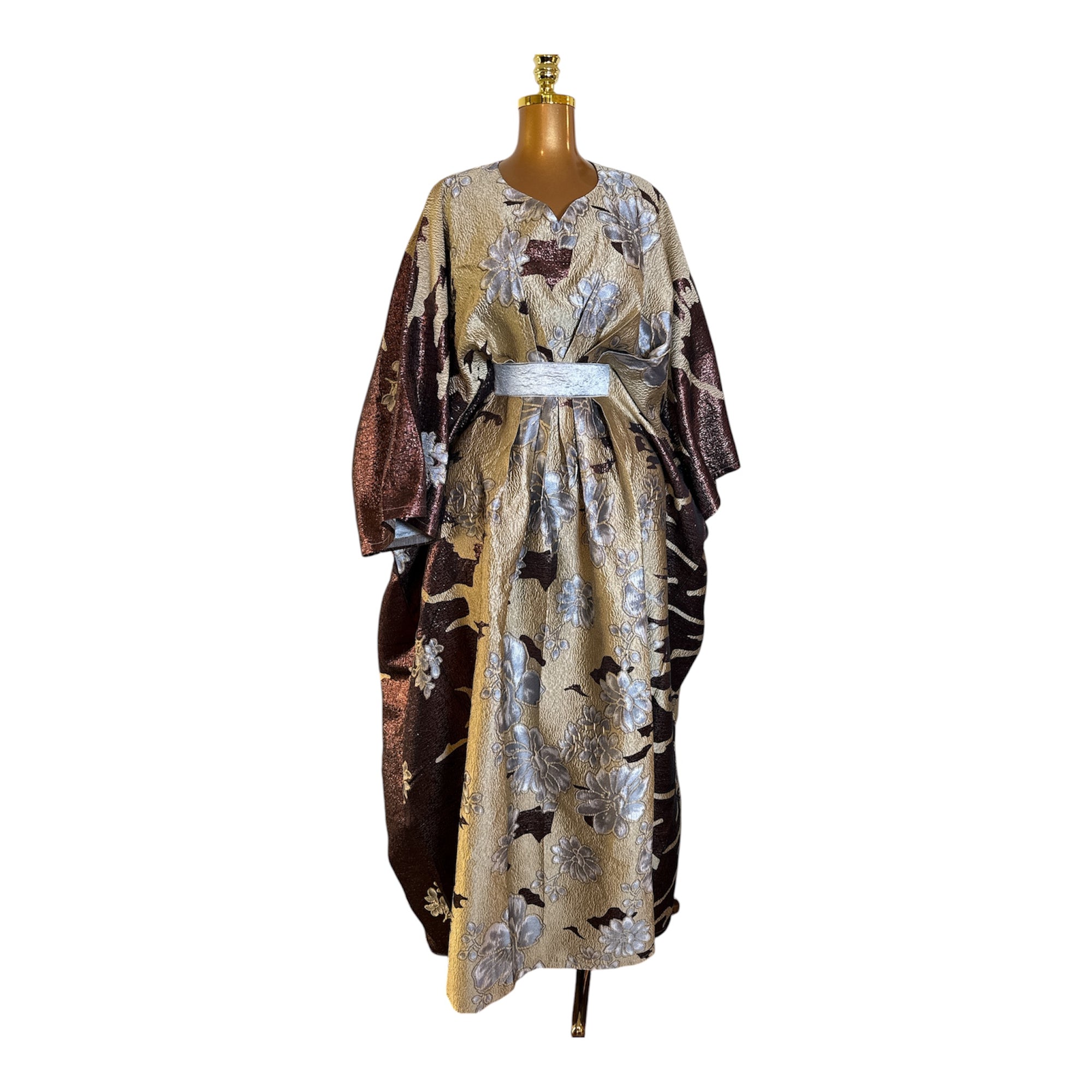 Emerald Bloom Luxury Brocade Boubou Set