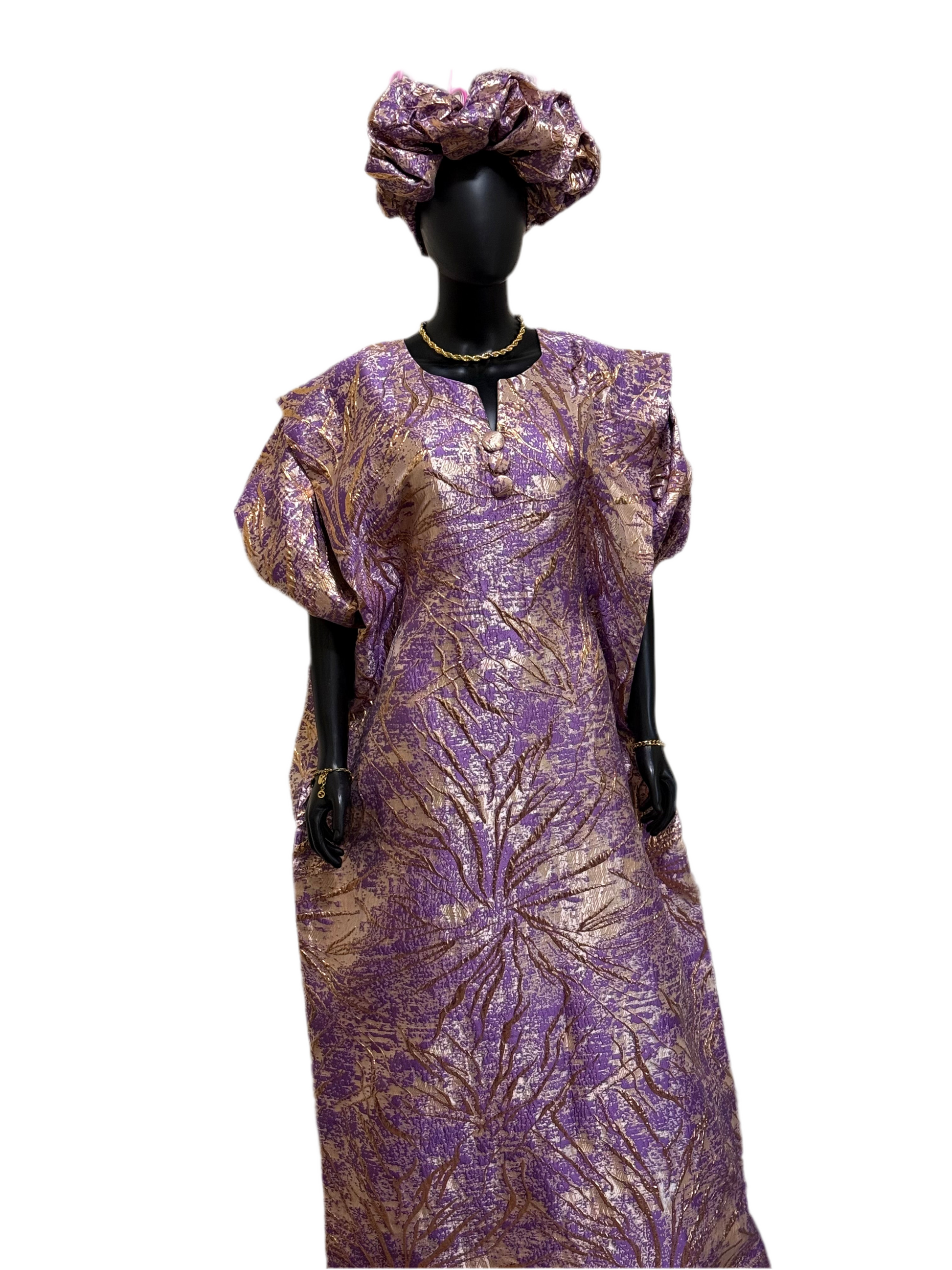 Ada luxury READY TO WEAR AFRICAN BUBU DRESS 3pc KIMONO DRESS