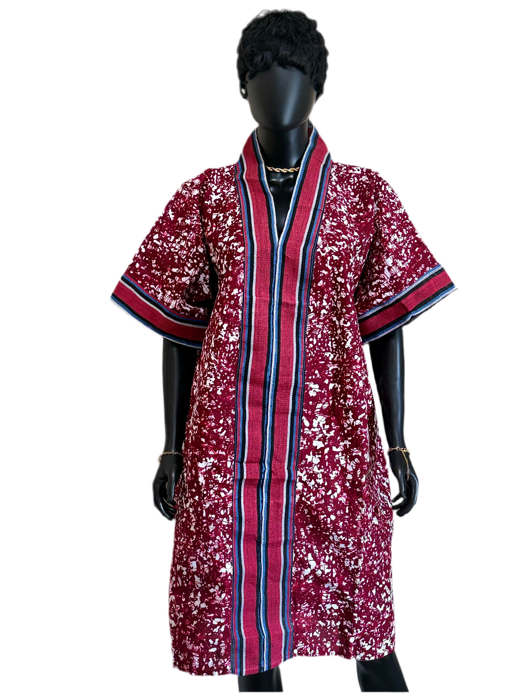 Short Ankara Bubu Dress WITH ASOKE 2.0